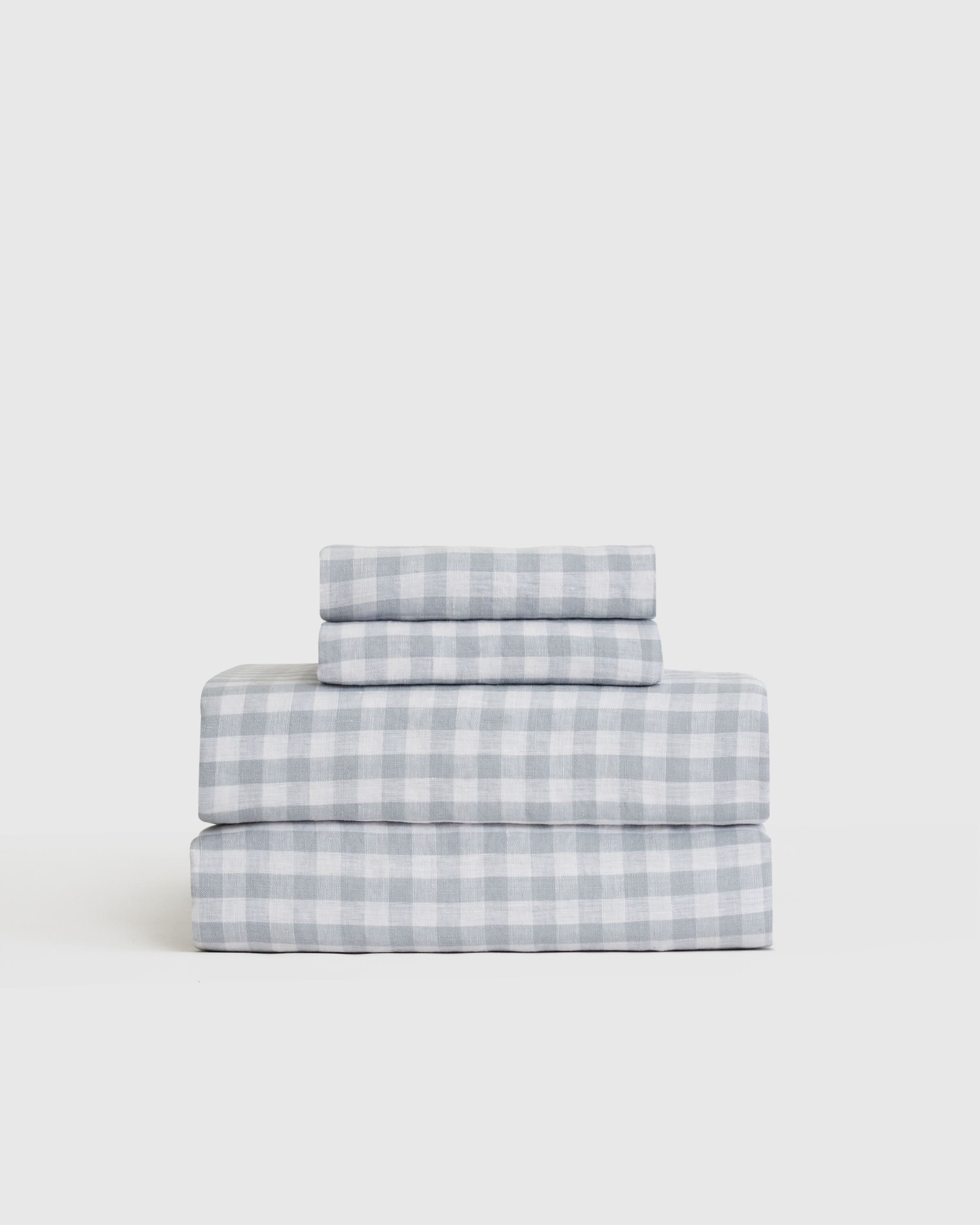 European Linen Gingham Sheet Set