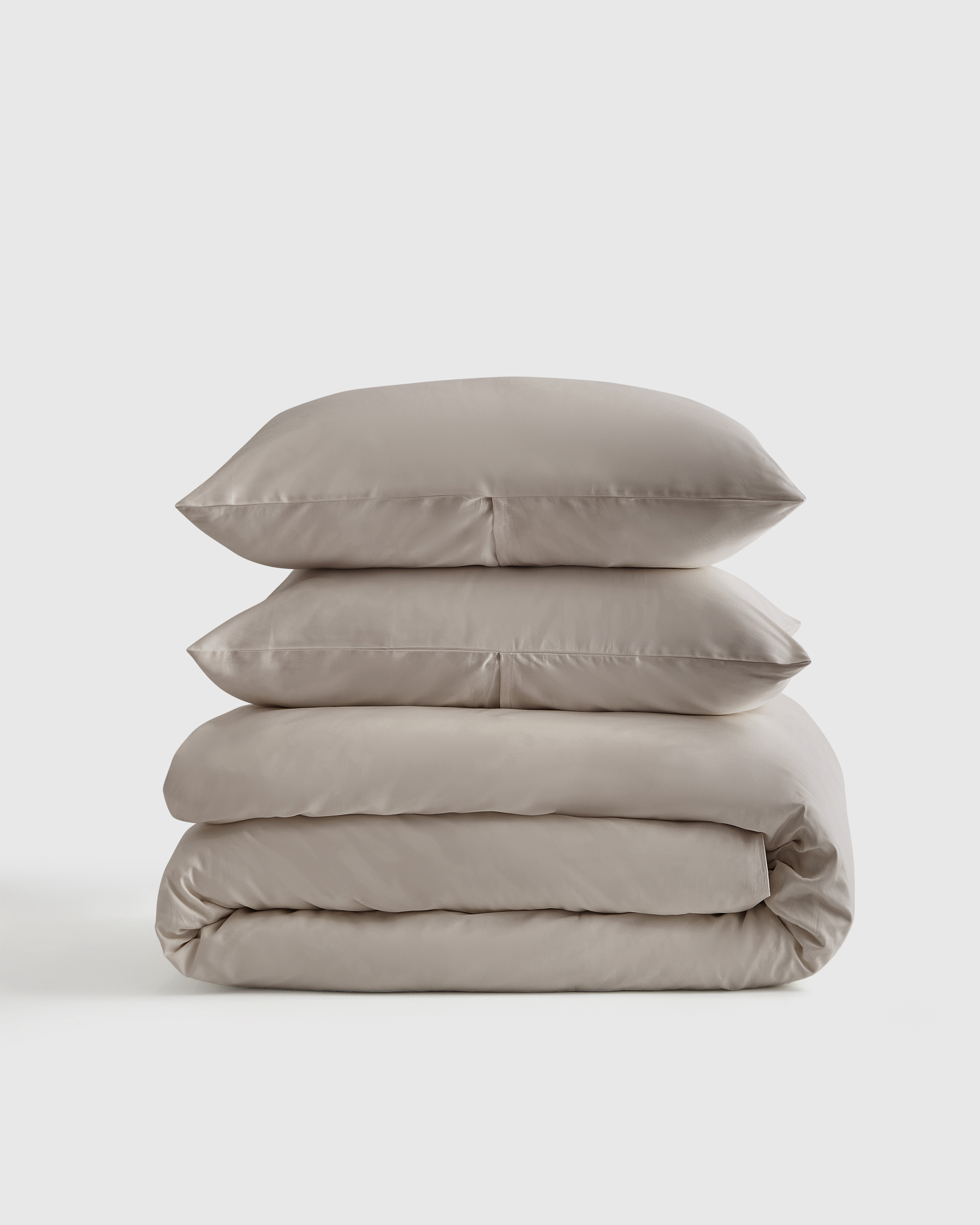 Quince Luxury Organic Sateen Duvet Cover Set In Gray