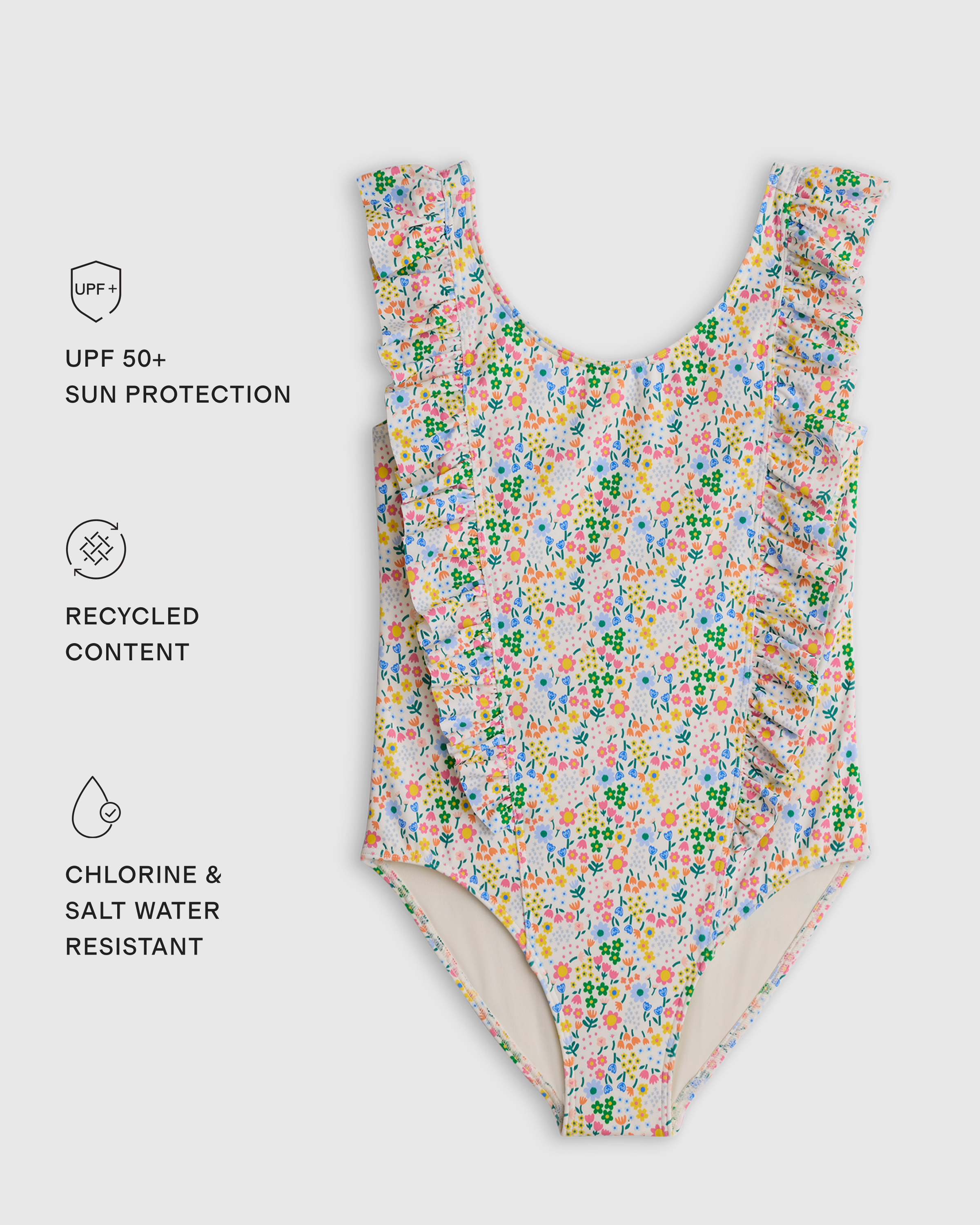 Ruffle One Piece Swimsuit - Baby - thumbnail 8