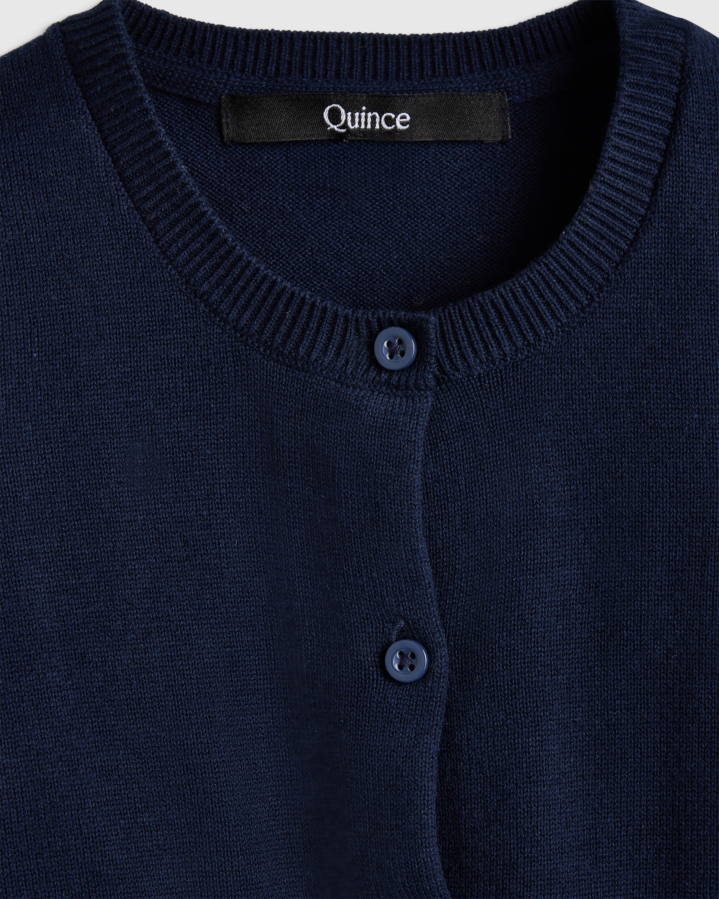 100% Organic Cotton Crewneck Cardigan - thumbnail 8
