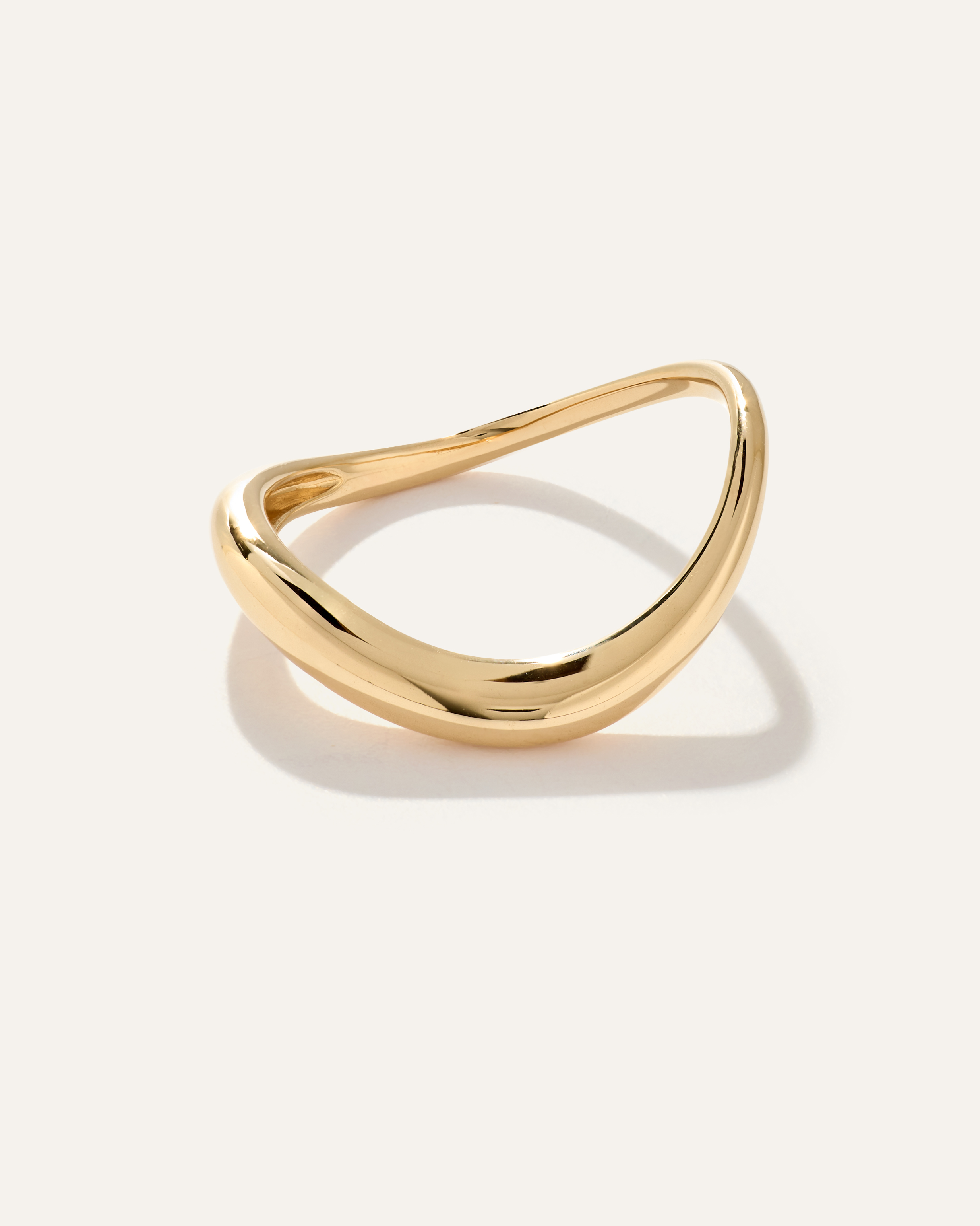 14K Gold Wave Ring