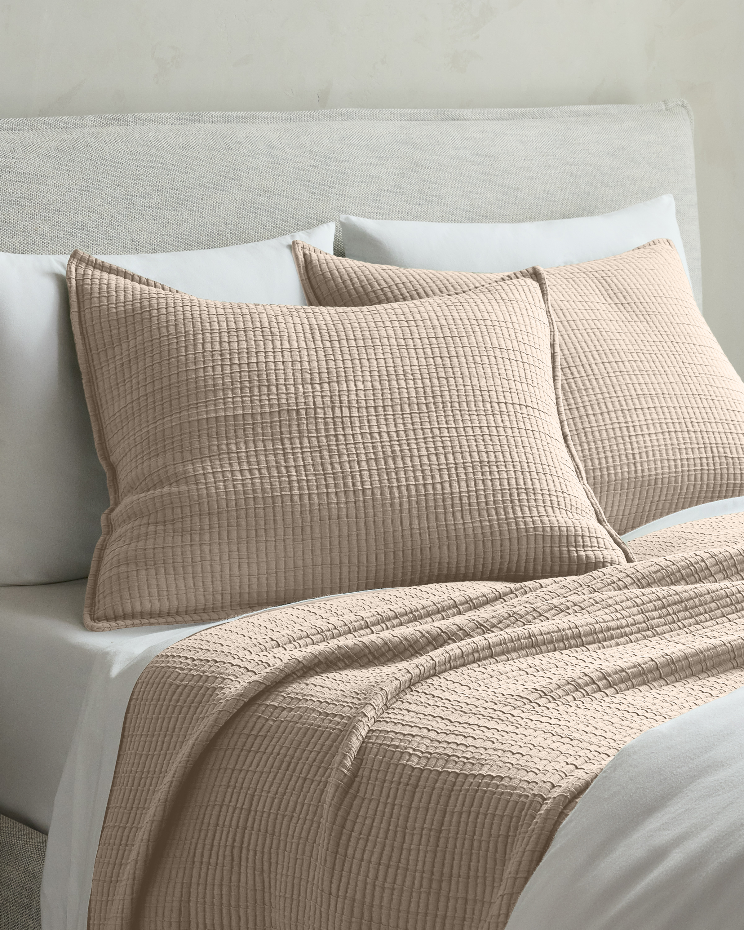 Organic Ribbed Cotton Shams - thumbnail 2