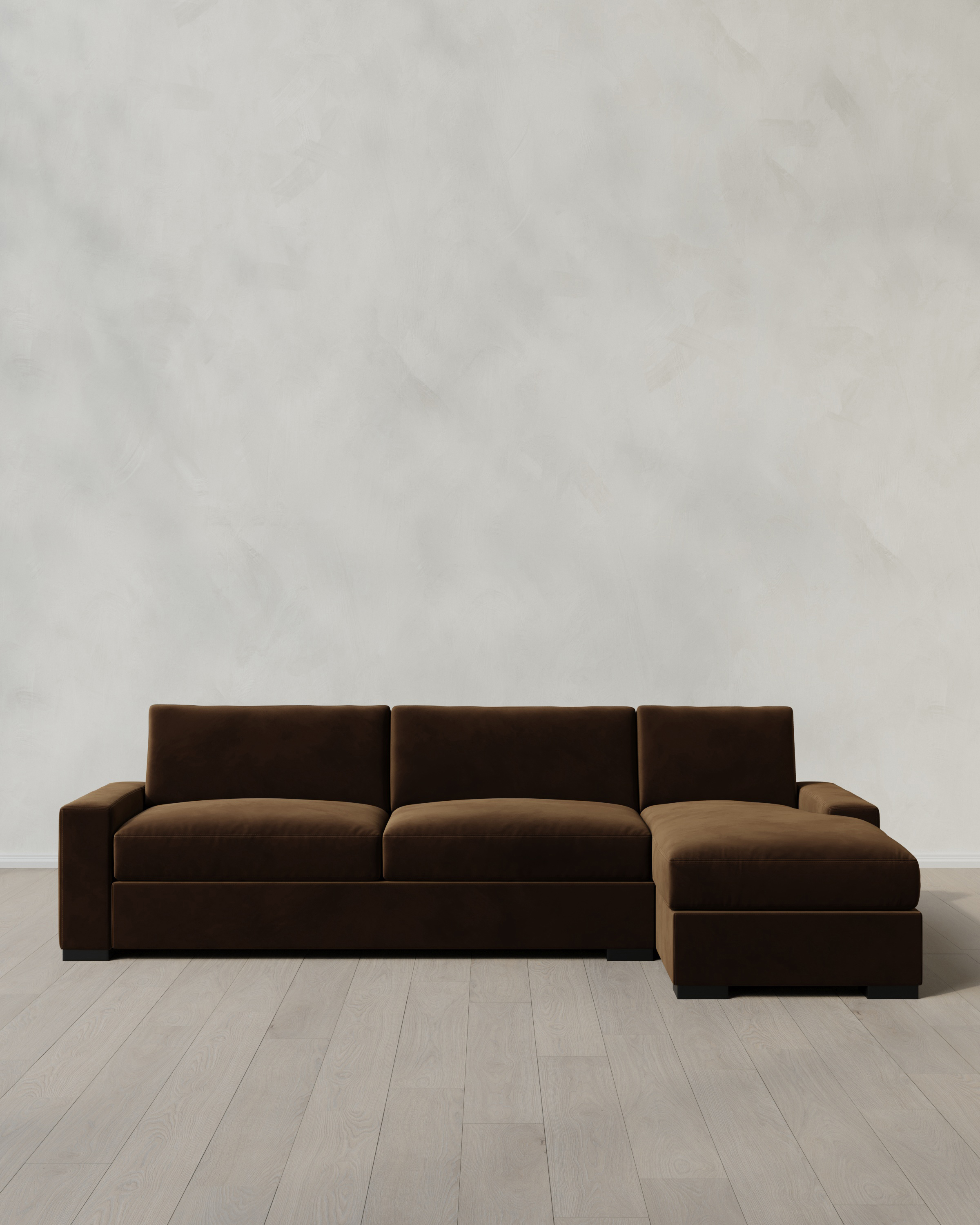 Stillman Chaise Sectional in Performance Velvet