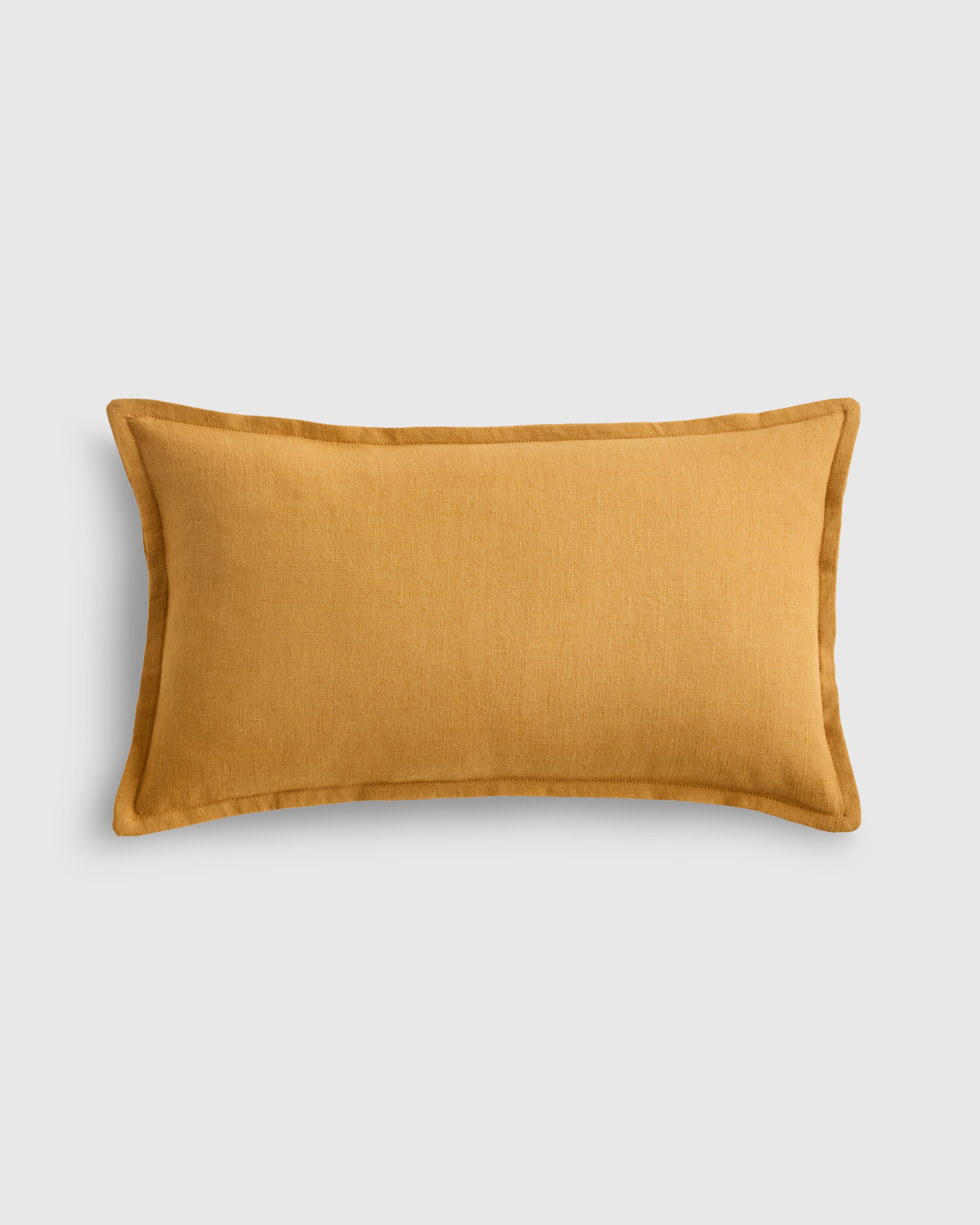European Linen Flange Edge Pillow Cover in Fig