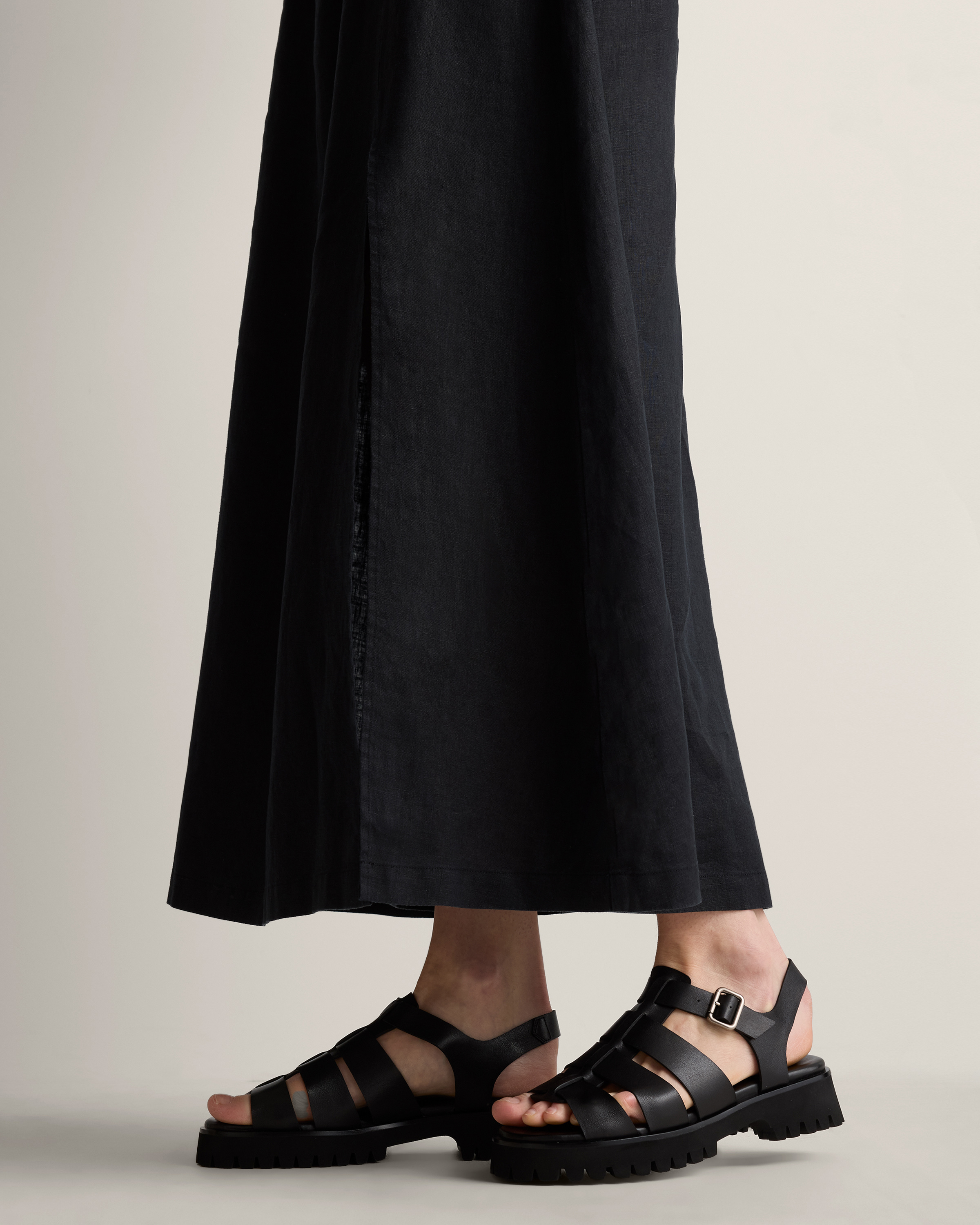 Italian Leather Lug Sole Fisherman Sandal - thumbnail 7