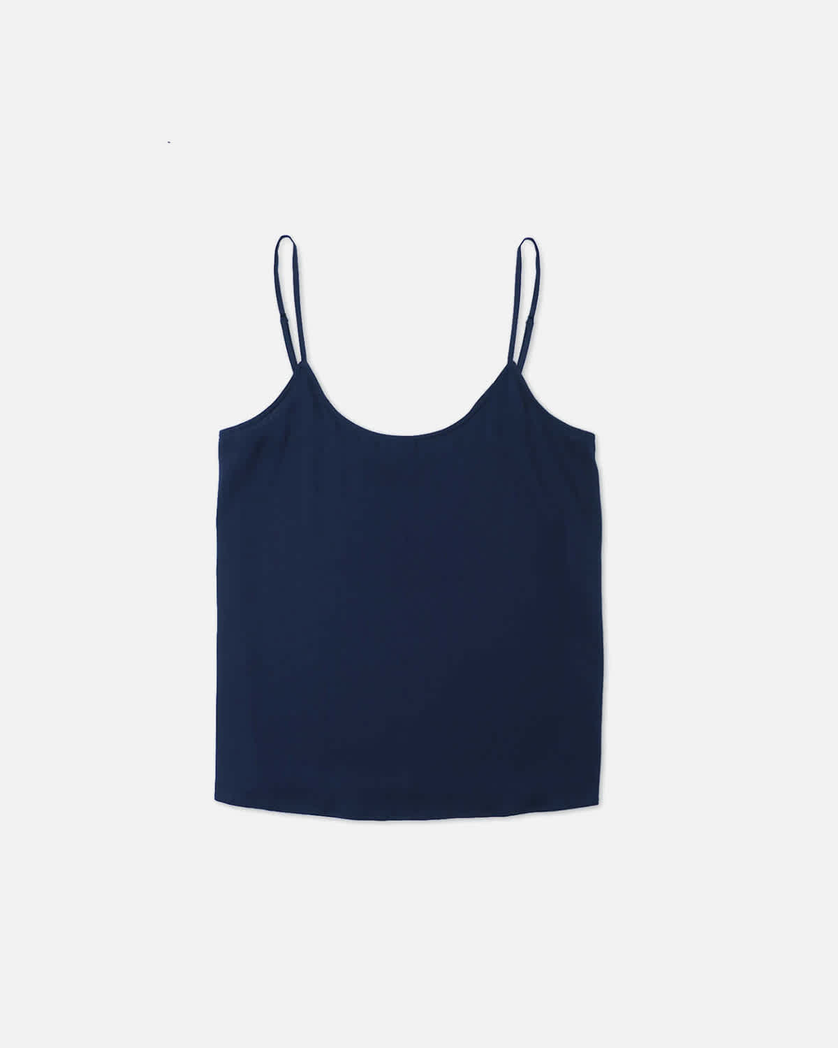 washable silk camisole in navy