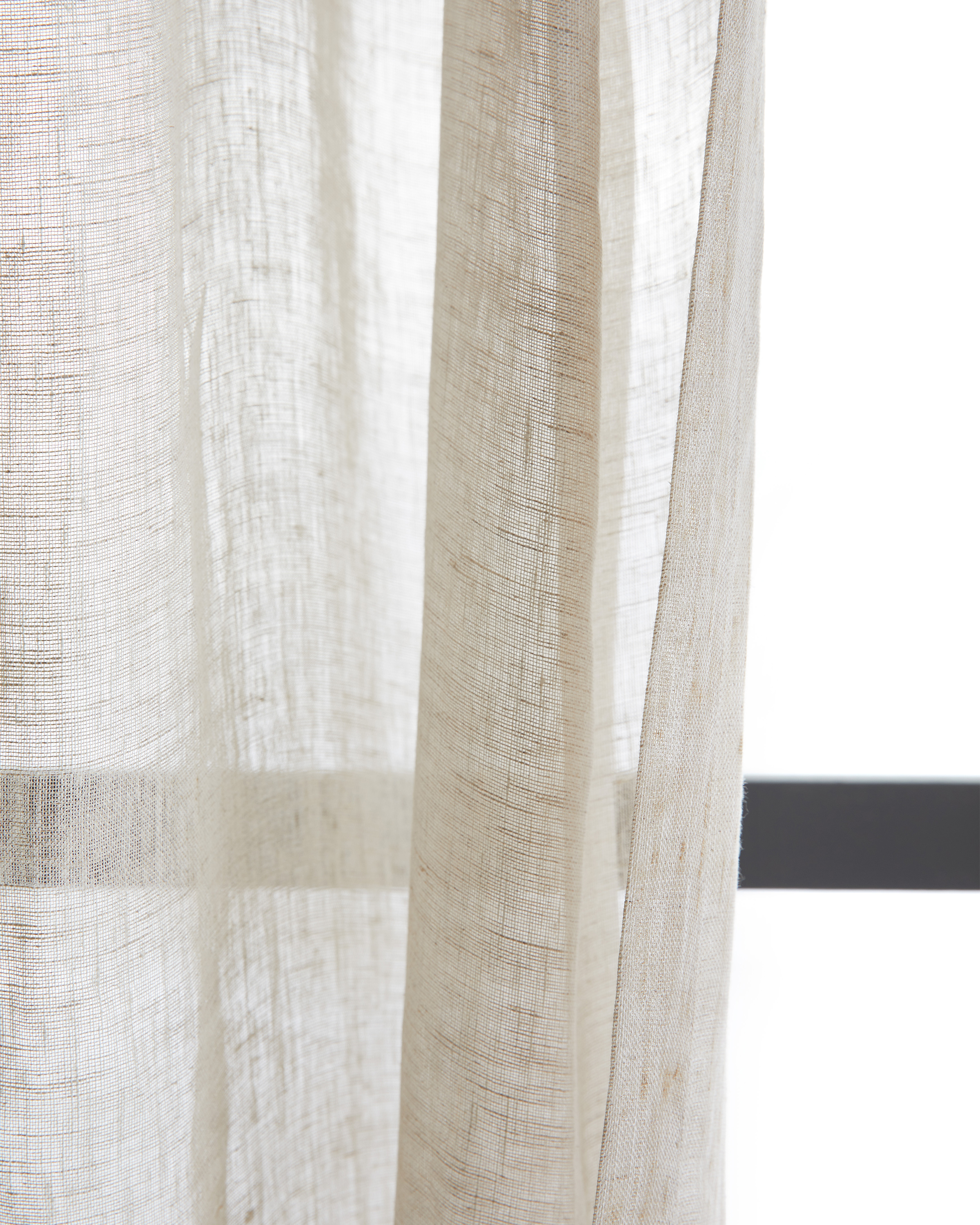 European Linen Sheer Curtain Set - thumbnail 7