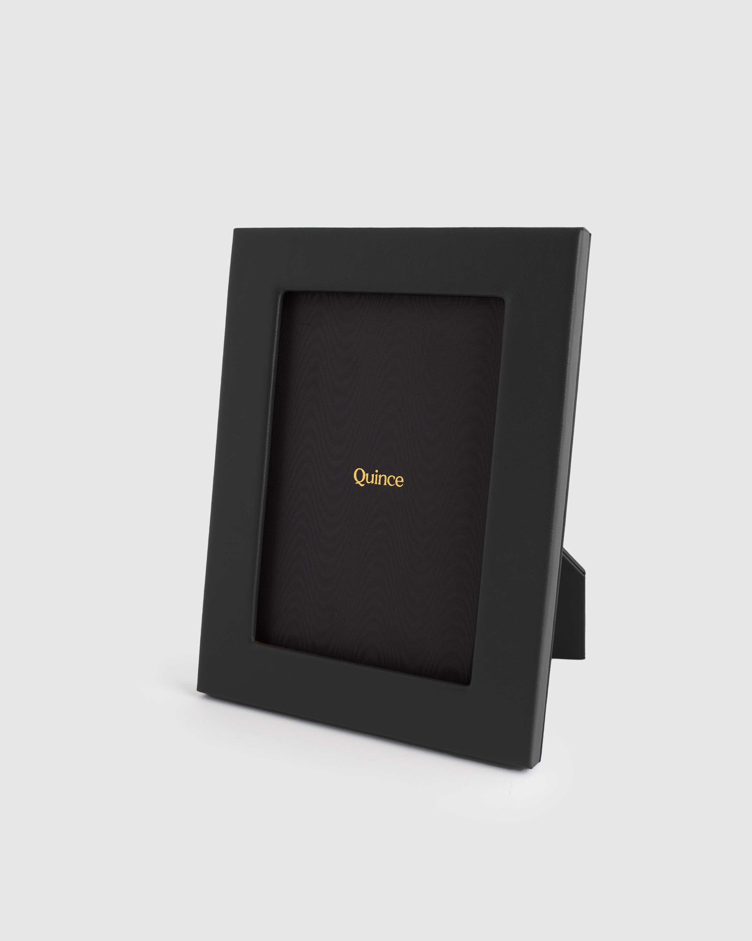 Quince Classic Leather Picture Frame In Black
