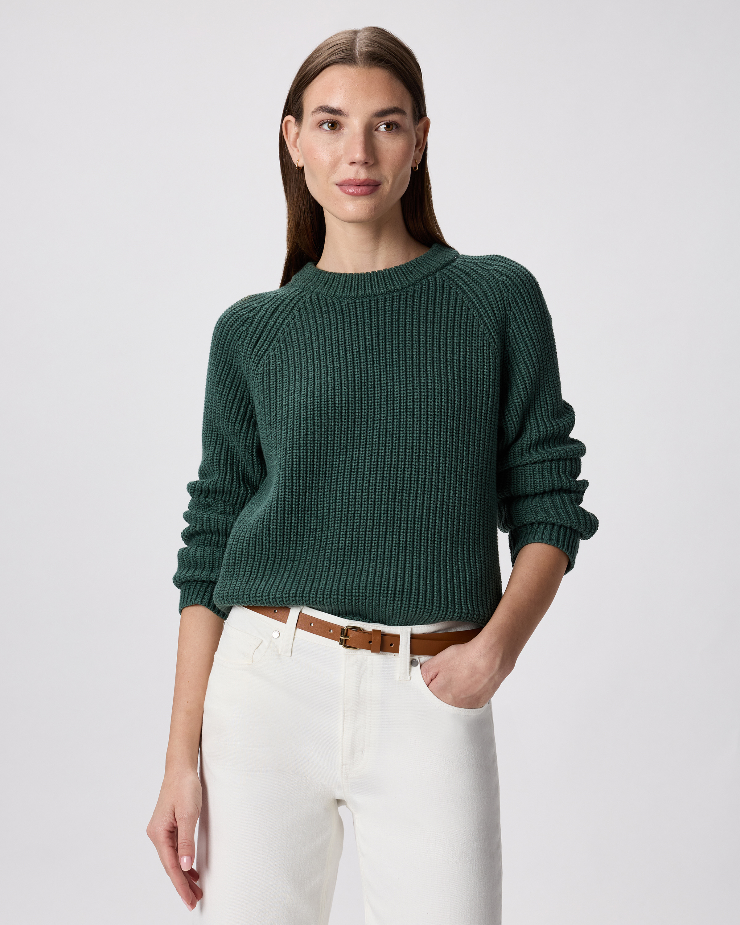 100% Organic Cotton Fisherman Crew Sweater