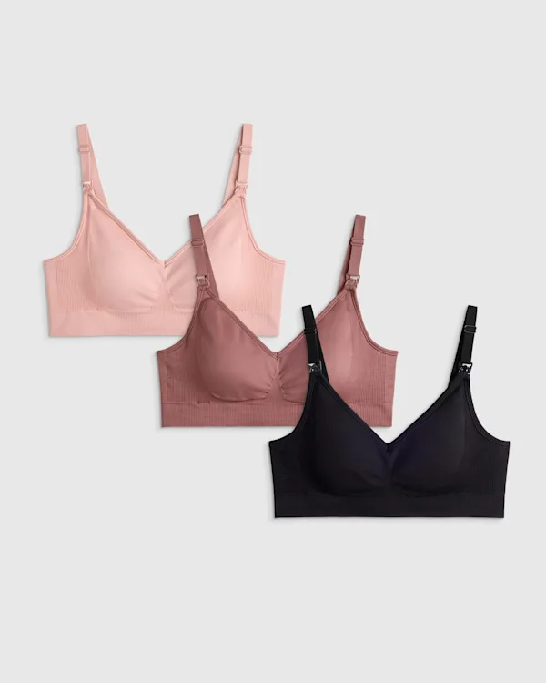 Seamless Nursing Bra (3-Pack)
