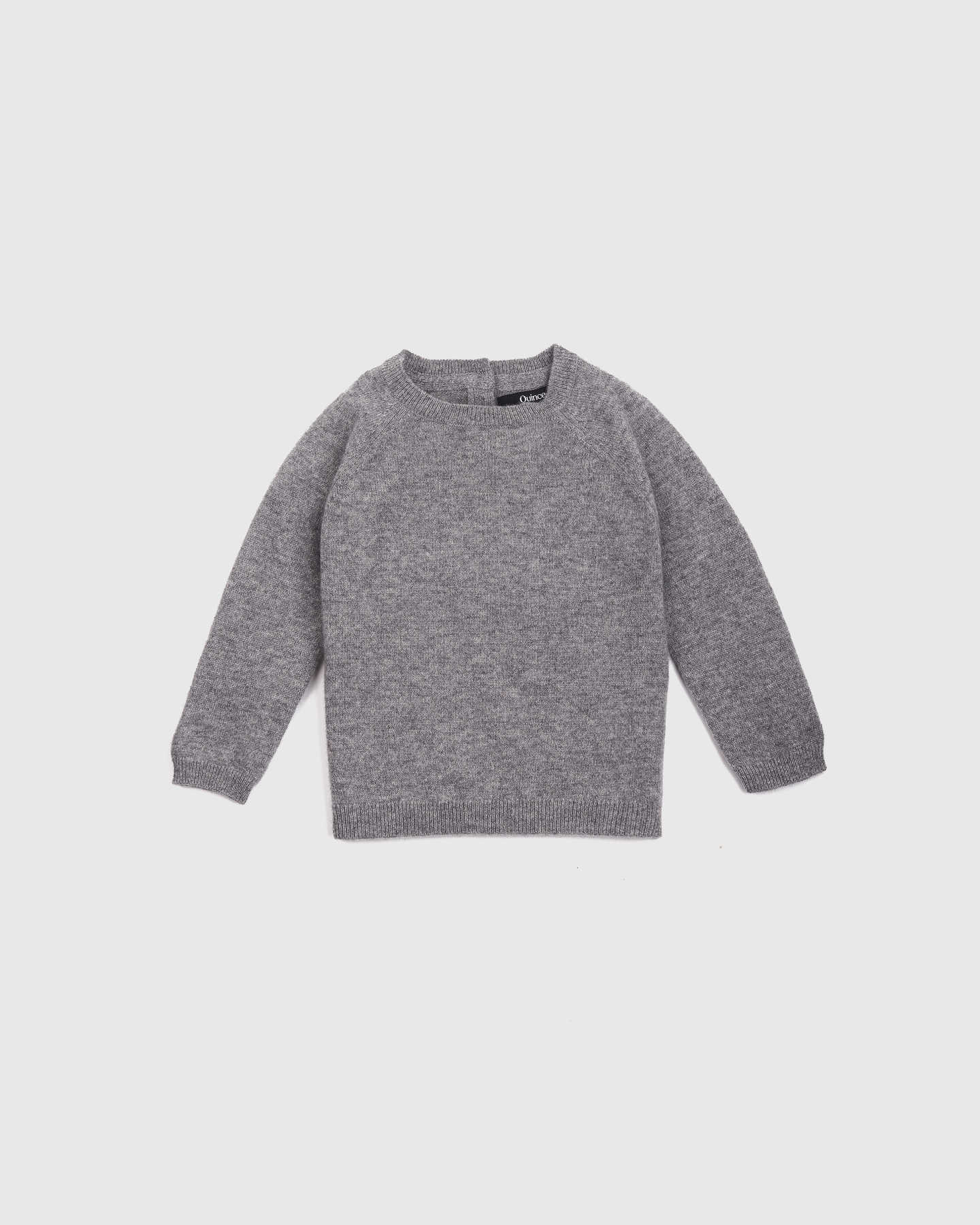 You May Also Like - Mongolian Cashmere Crew Neck Sweater - Baby Gender Neutral - Heather Grey