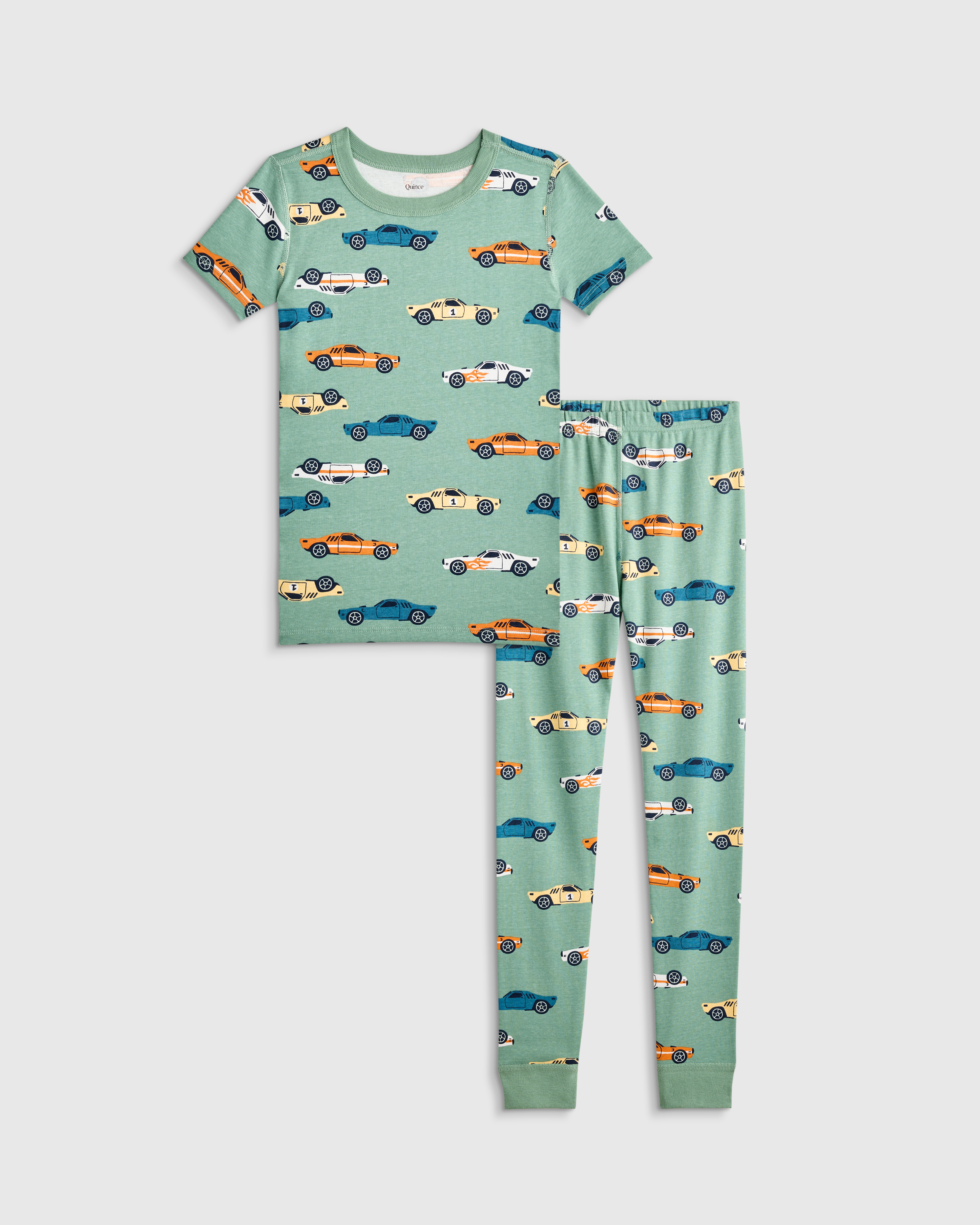 100% Organic Cotton Short Sleeve and Pant Pajama Set 