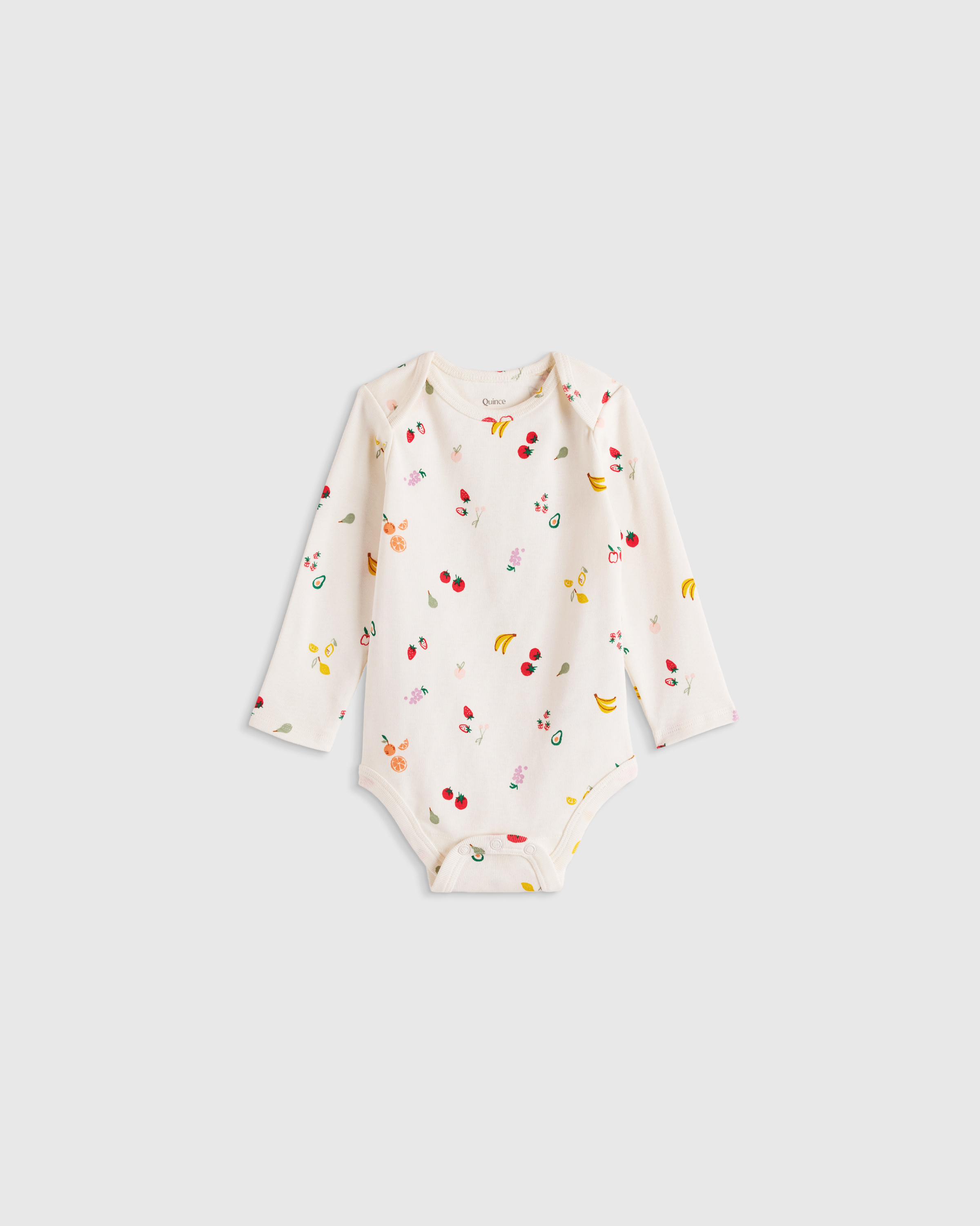 100% Organic Cotton Long Sleeve Bodysuit - Baby