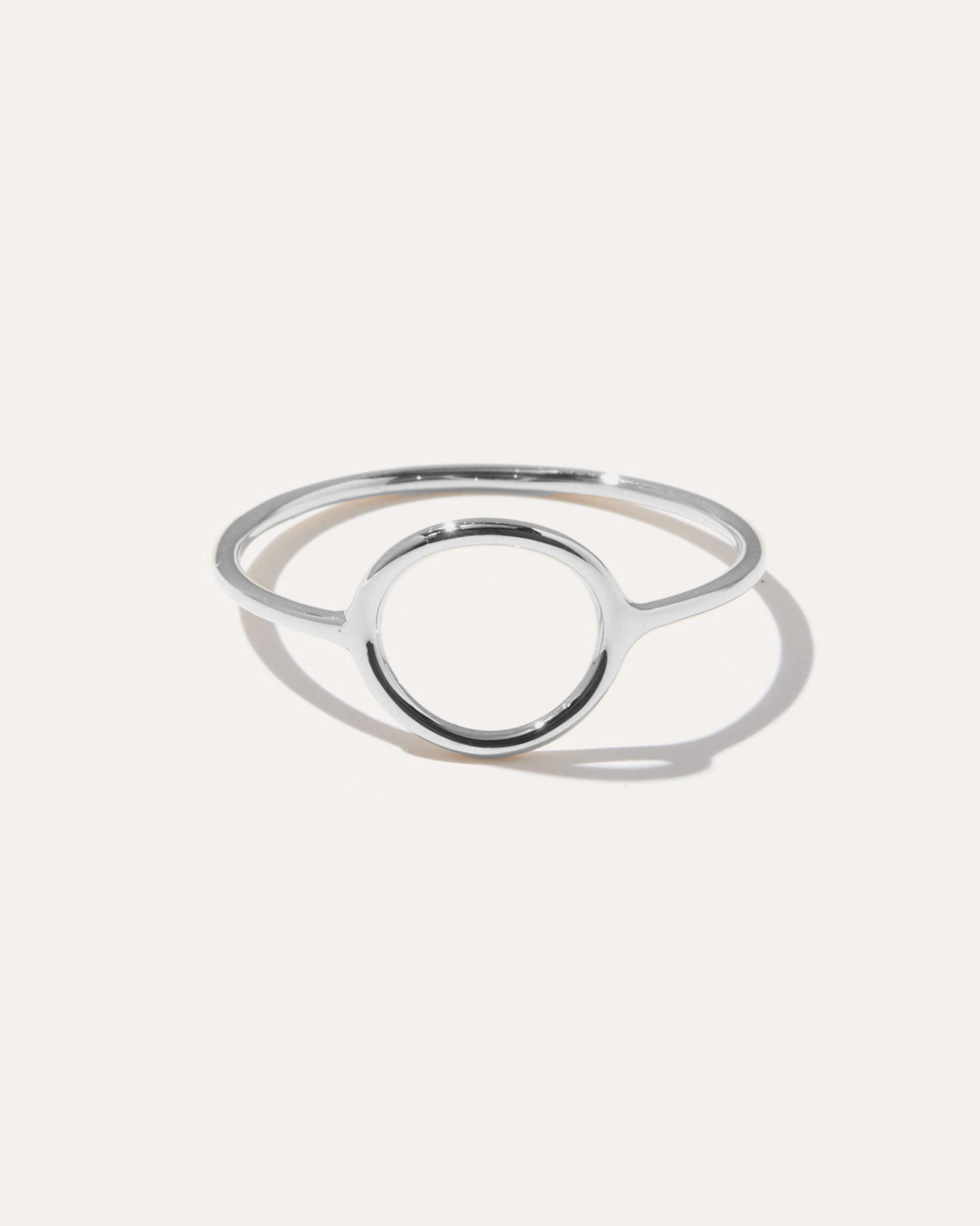 14K Gold Circle Ring
