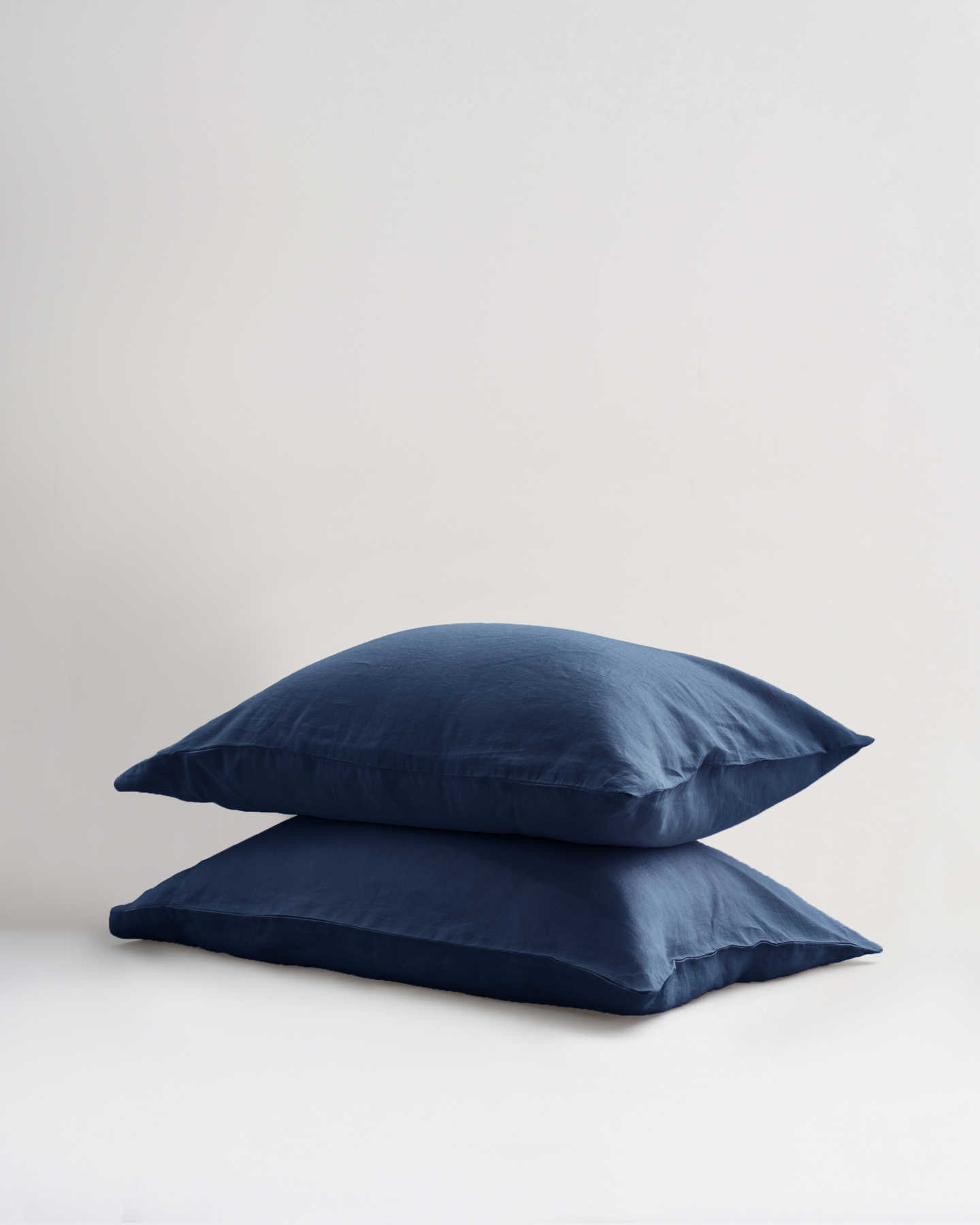 European Linen Pillowcases - Indigo Blue