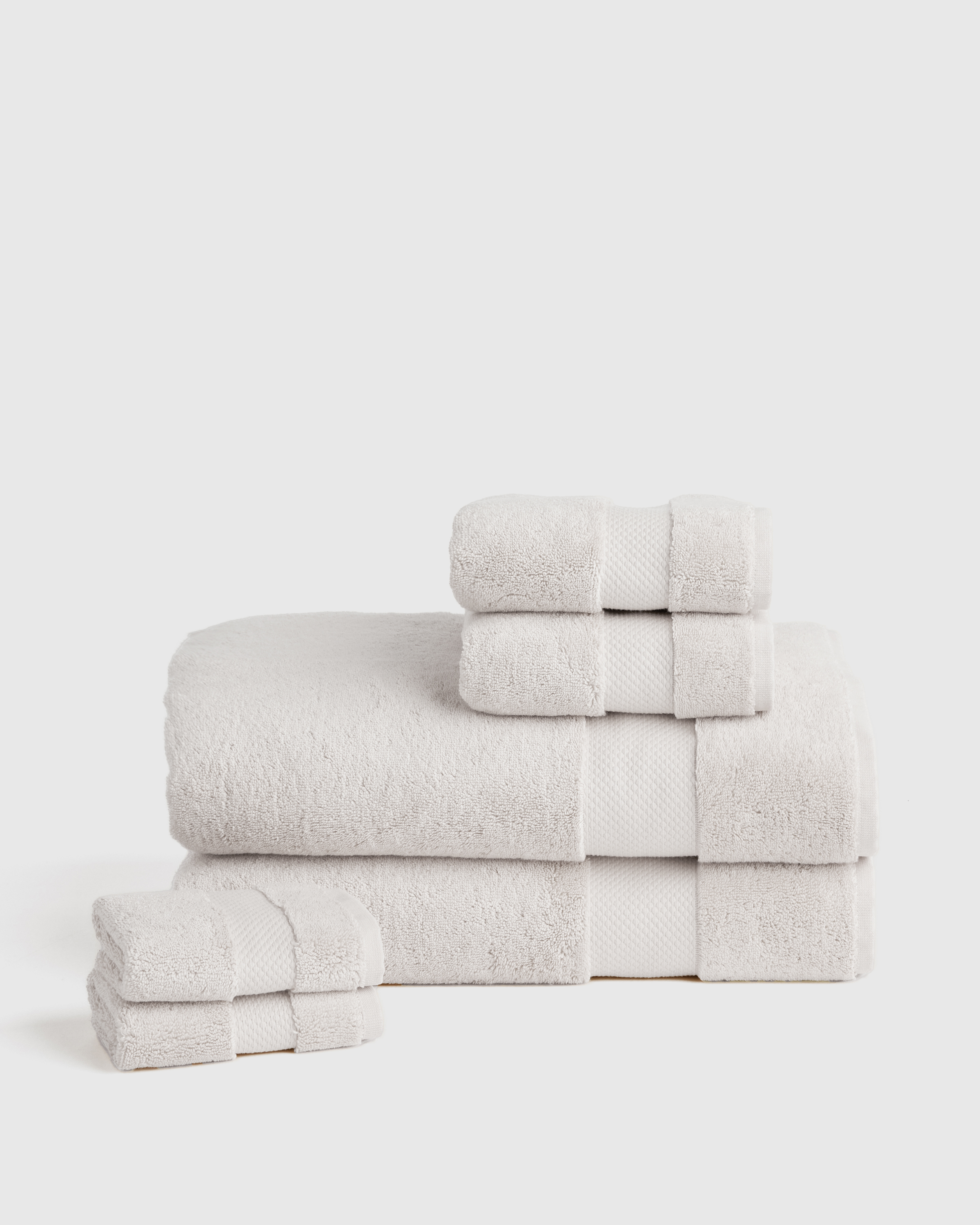 Ultra Plush Cotton Bath Sheet Bundle - Silver
