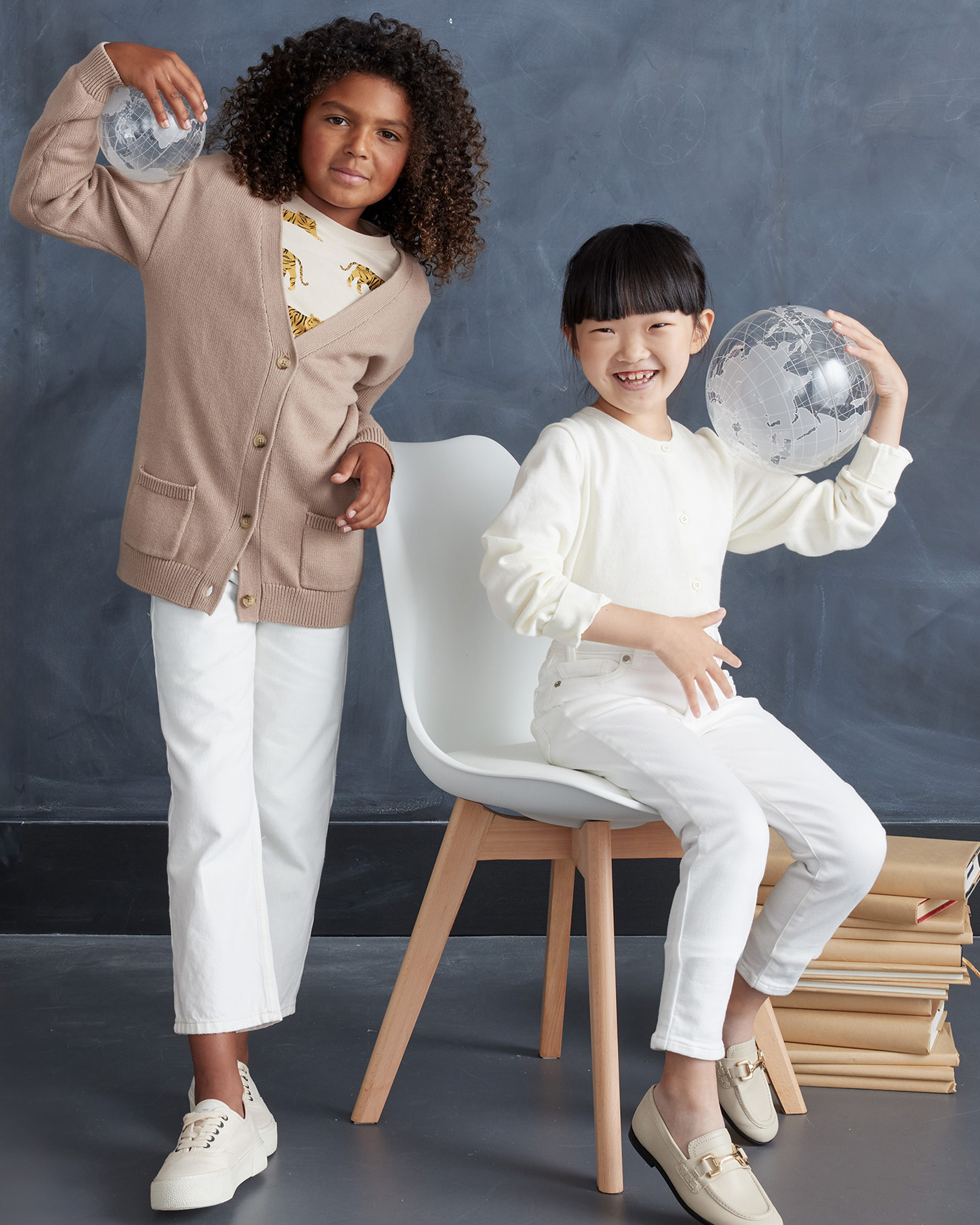 Mongolian Cashmere Cardigan - Kid - thumbnail 4