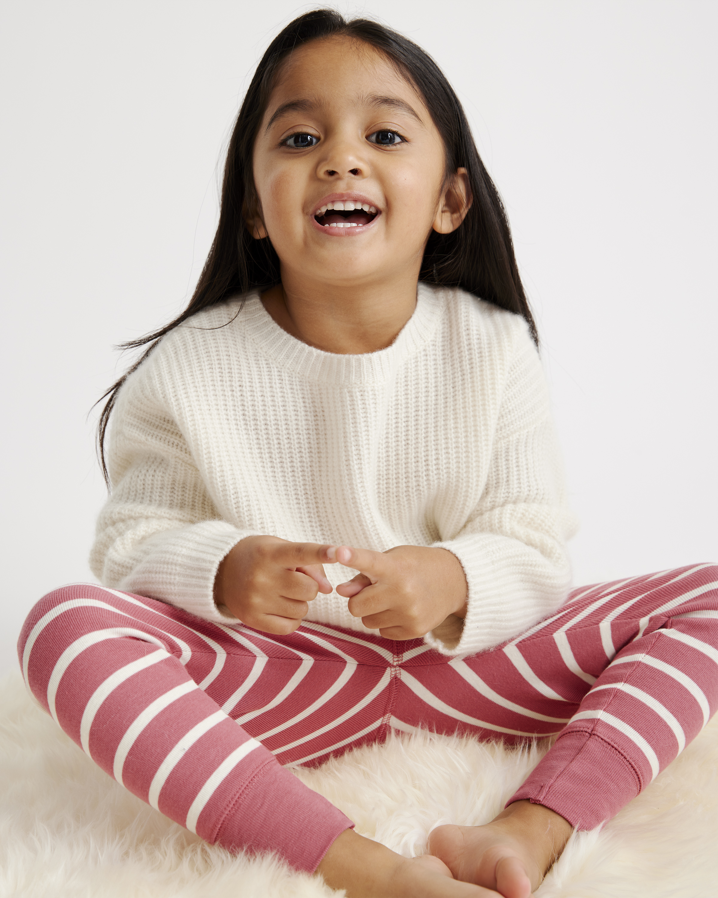 Mongolian Cashmere Fisherman Tunic Sweater - Toddler - thumbnail 5