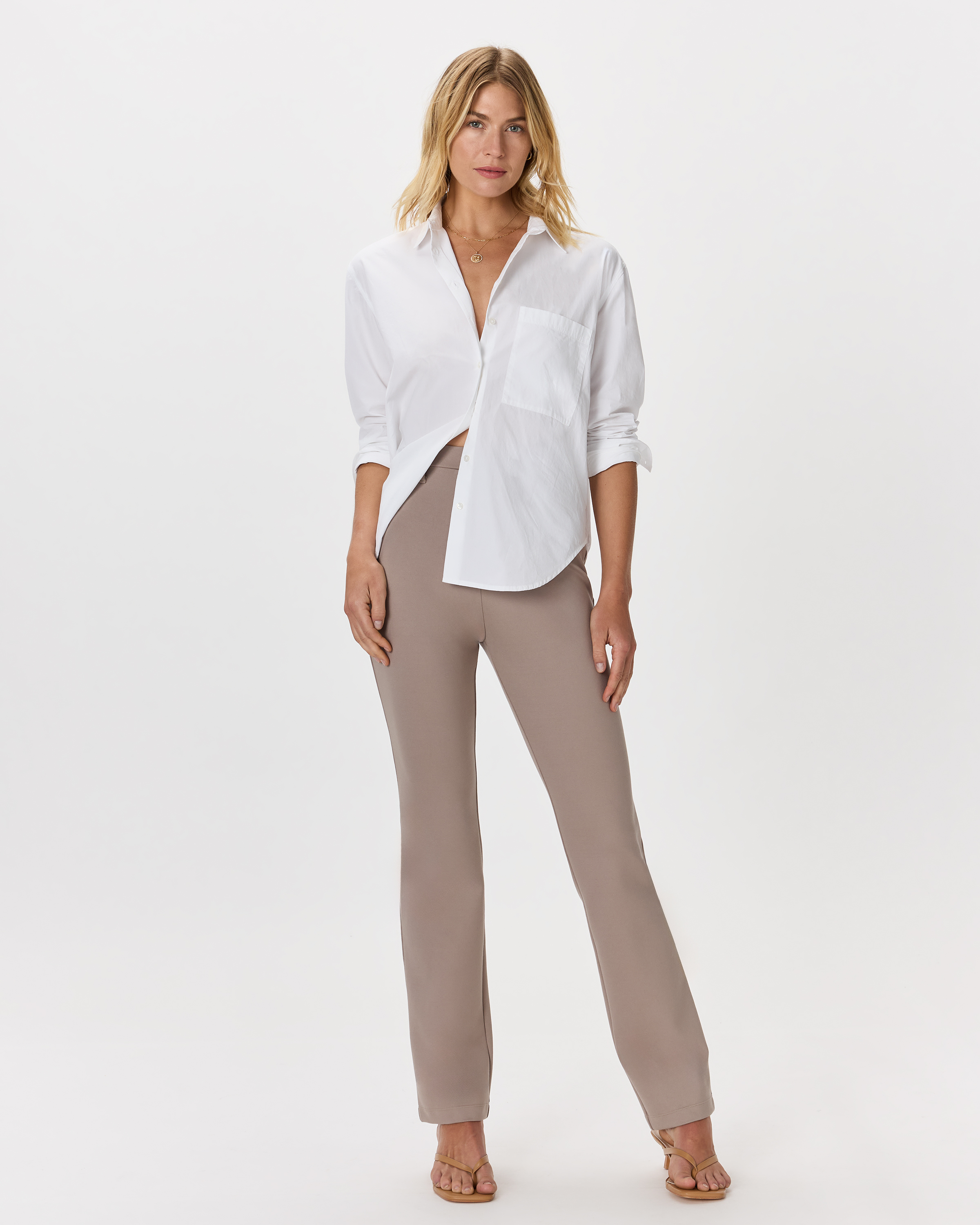 Ultra-Stretch Ponte Straight Leg Pants - Regular 30