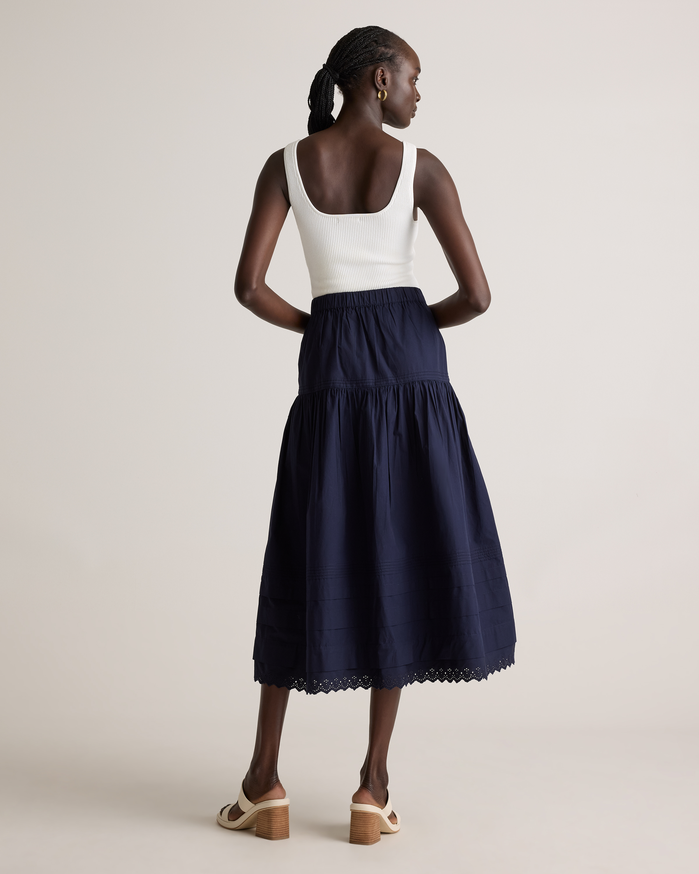 【Anyone more】Bran Pintuck Cotton Long Skirt Topshop Pintuck Cotton Poplin Maxi Skirt | Nordstrom
