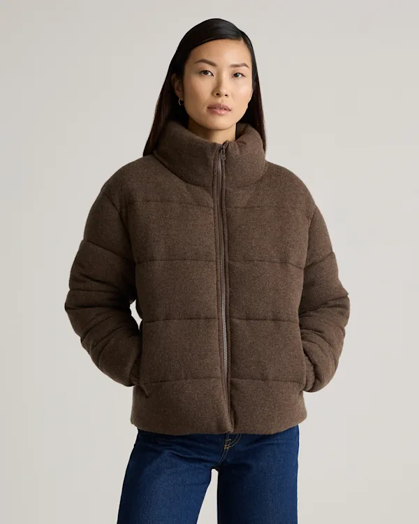 Mongolian Cashmere Puffer Jacket