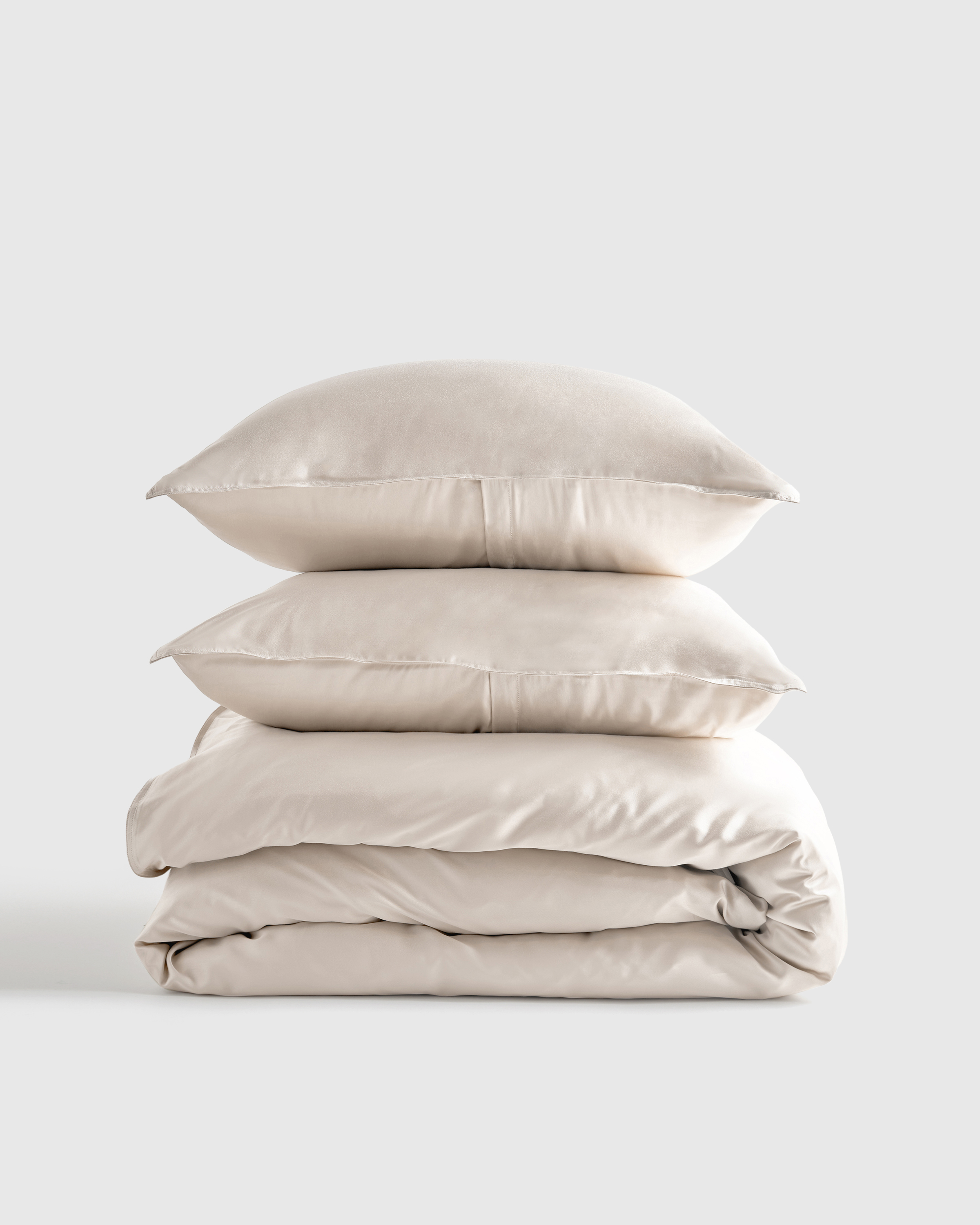 bamboo duvet cover set, king/cal king, sand
