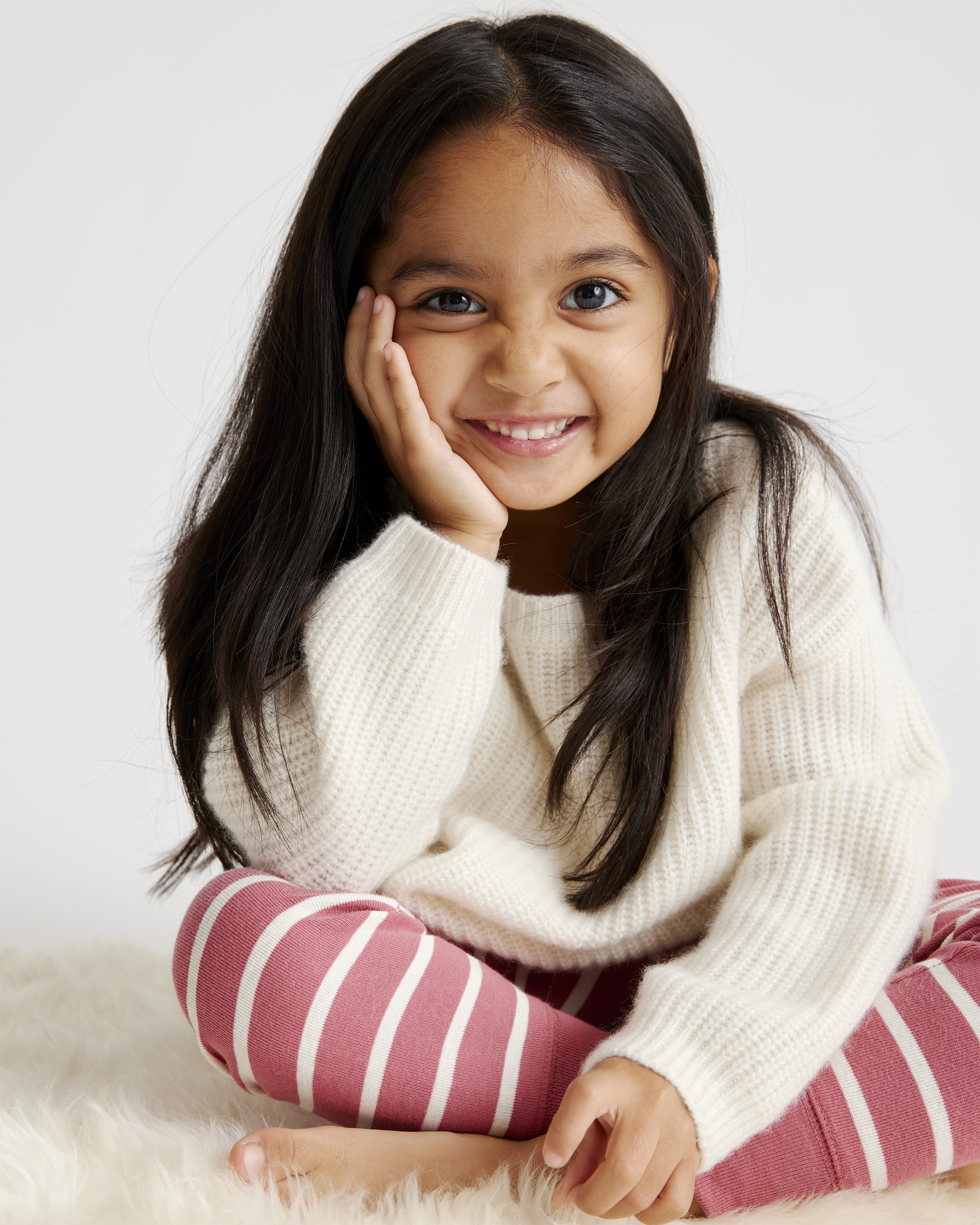 Mongolian Cashmere Fisherman Tunic Sweater - Toddler - thumbnail 4
