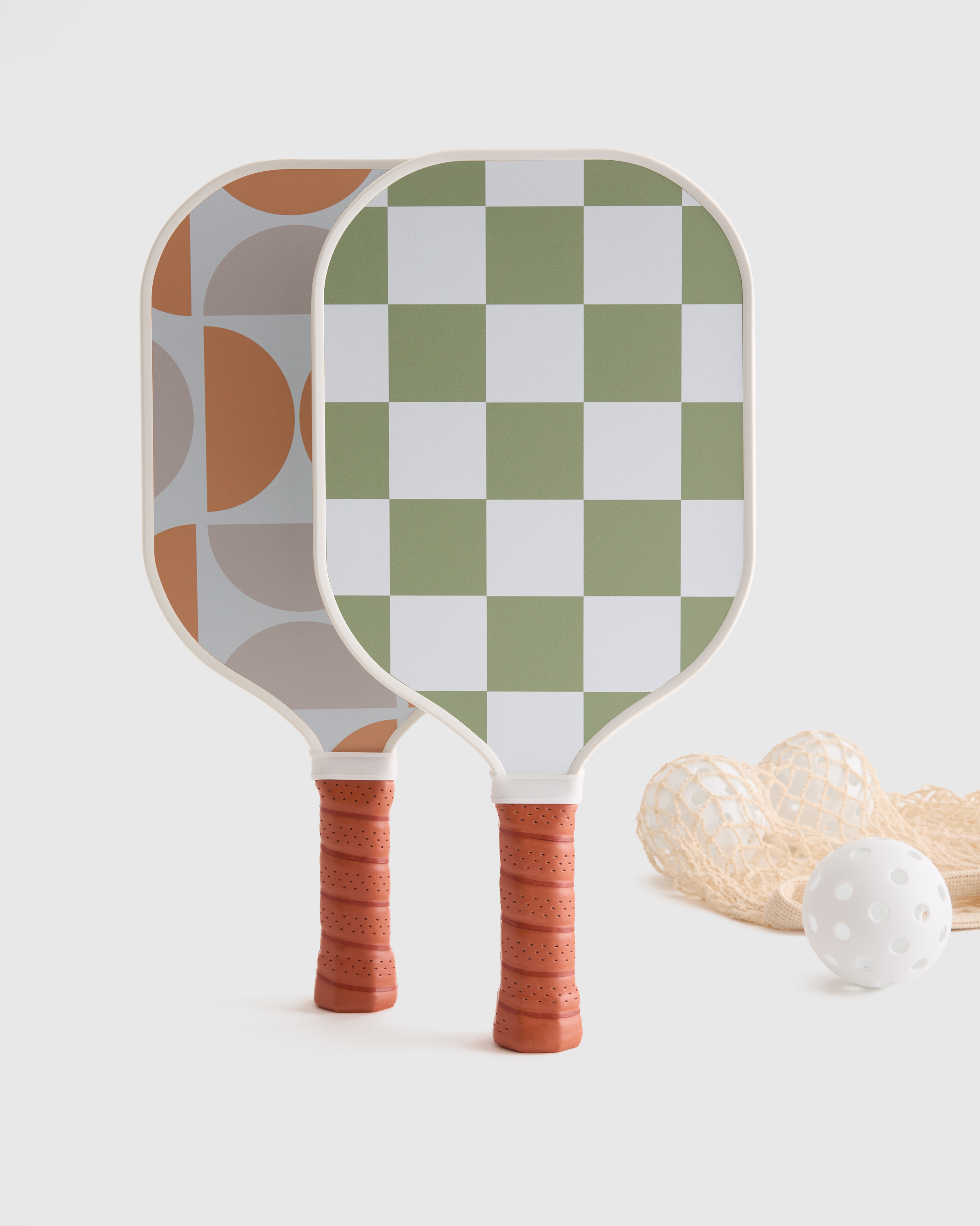Two Paddle Pickleball Set in Sage/Cantaloupe