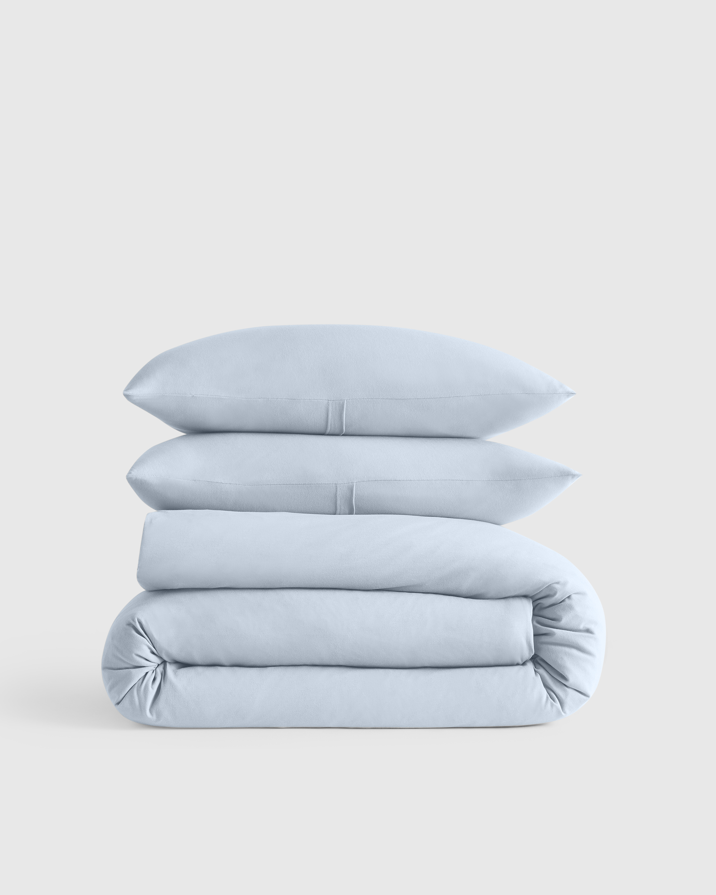 Organic Jersey Duvet Cover Set - Latte, King/Cal King