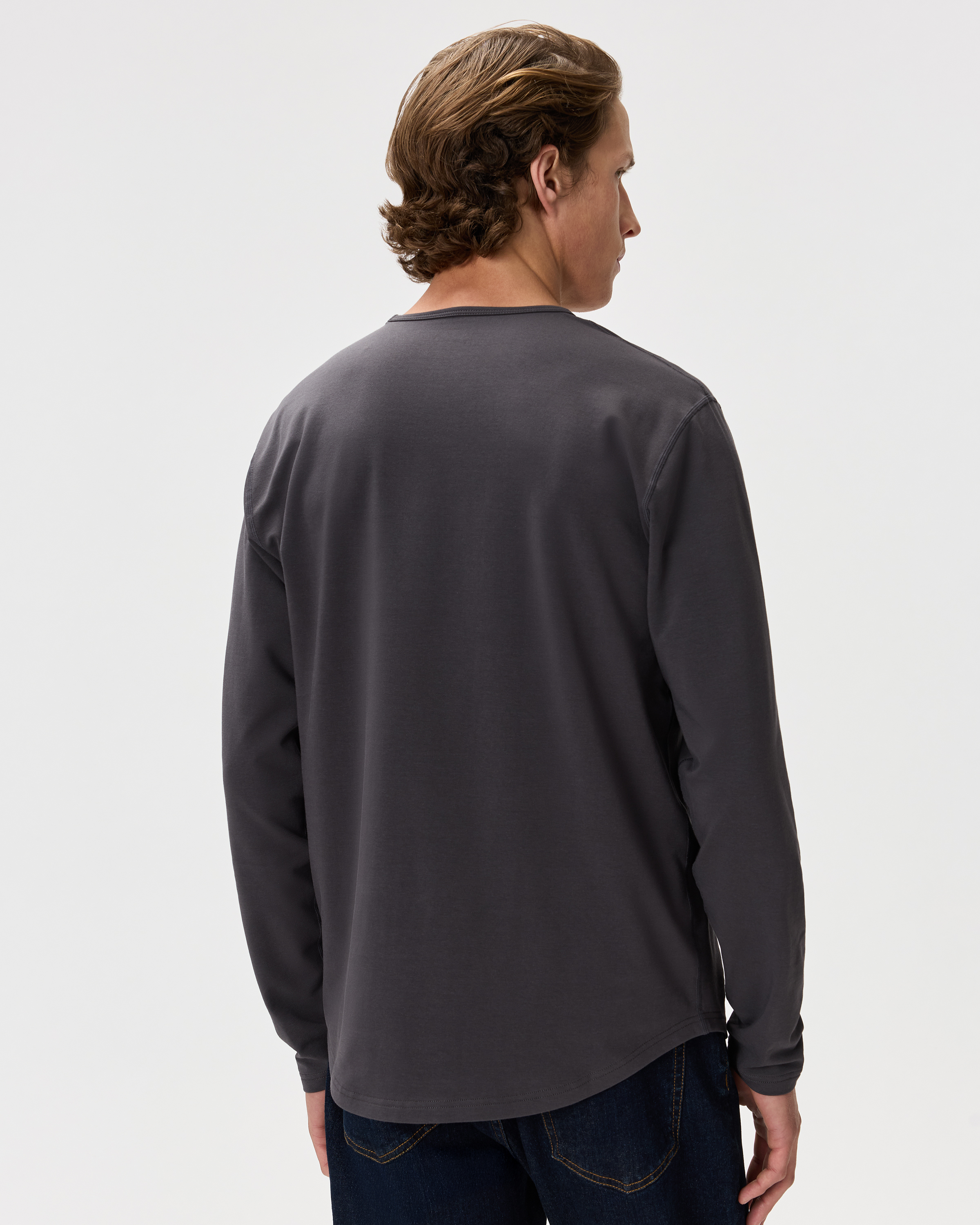 Flex Curve Long Sleeve Tee (3-Pack) in Black