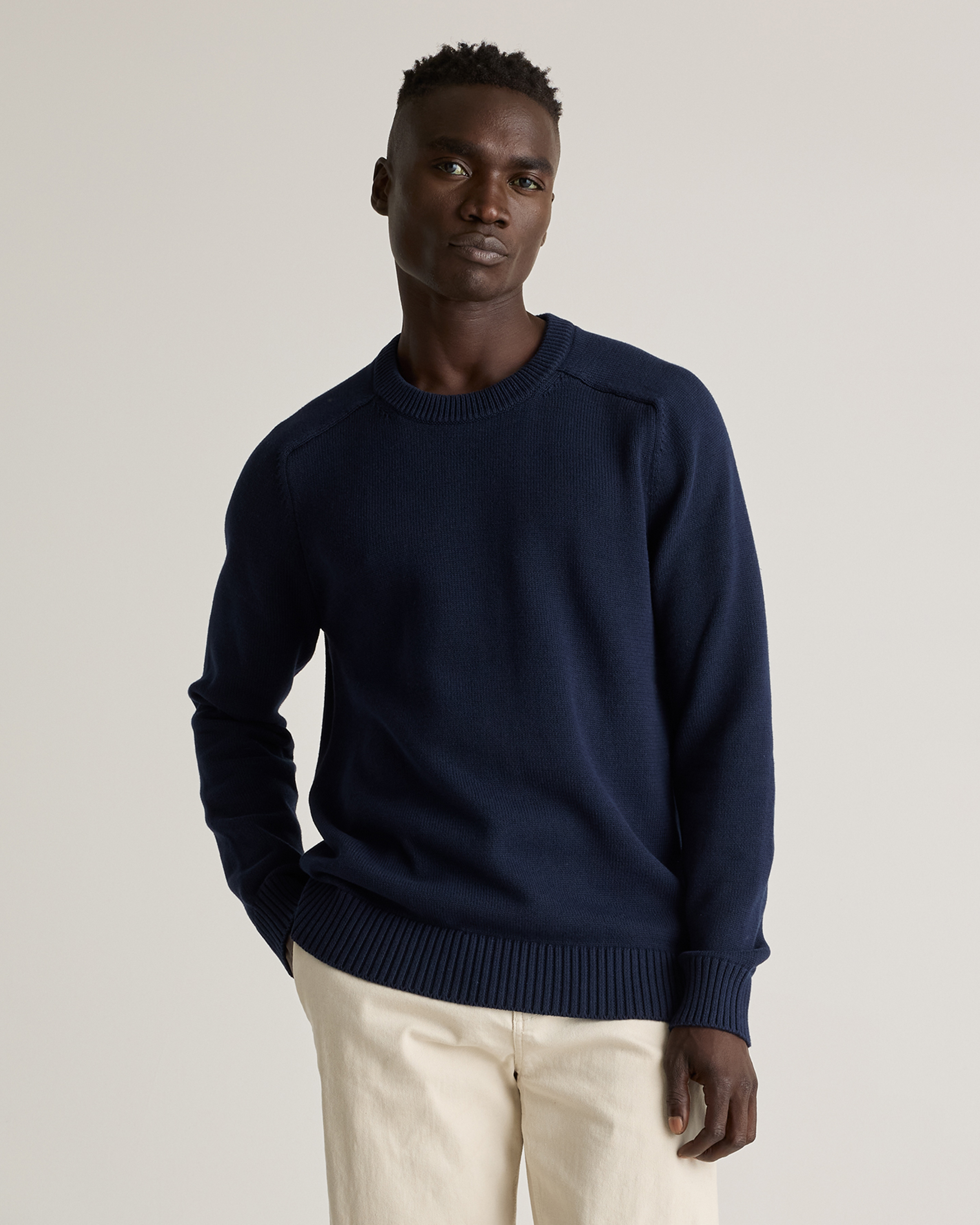 WAKE MINNANO CREWNECK SWEATER NAVY