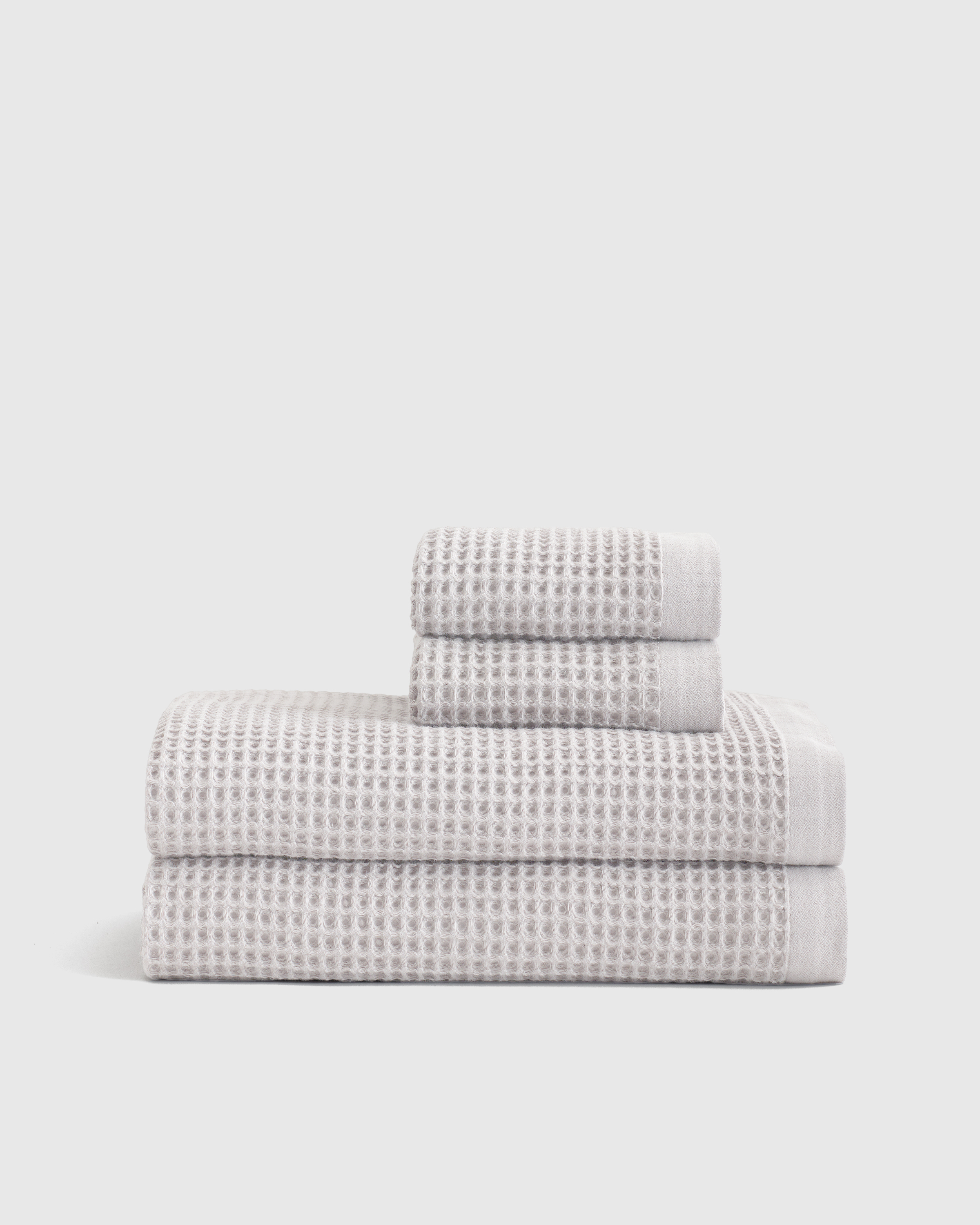 Organic Turkish Waffle Bath Sheet Bundle (White)