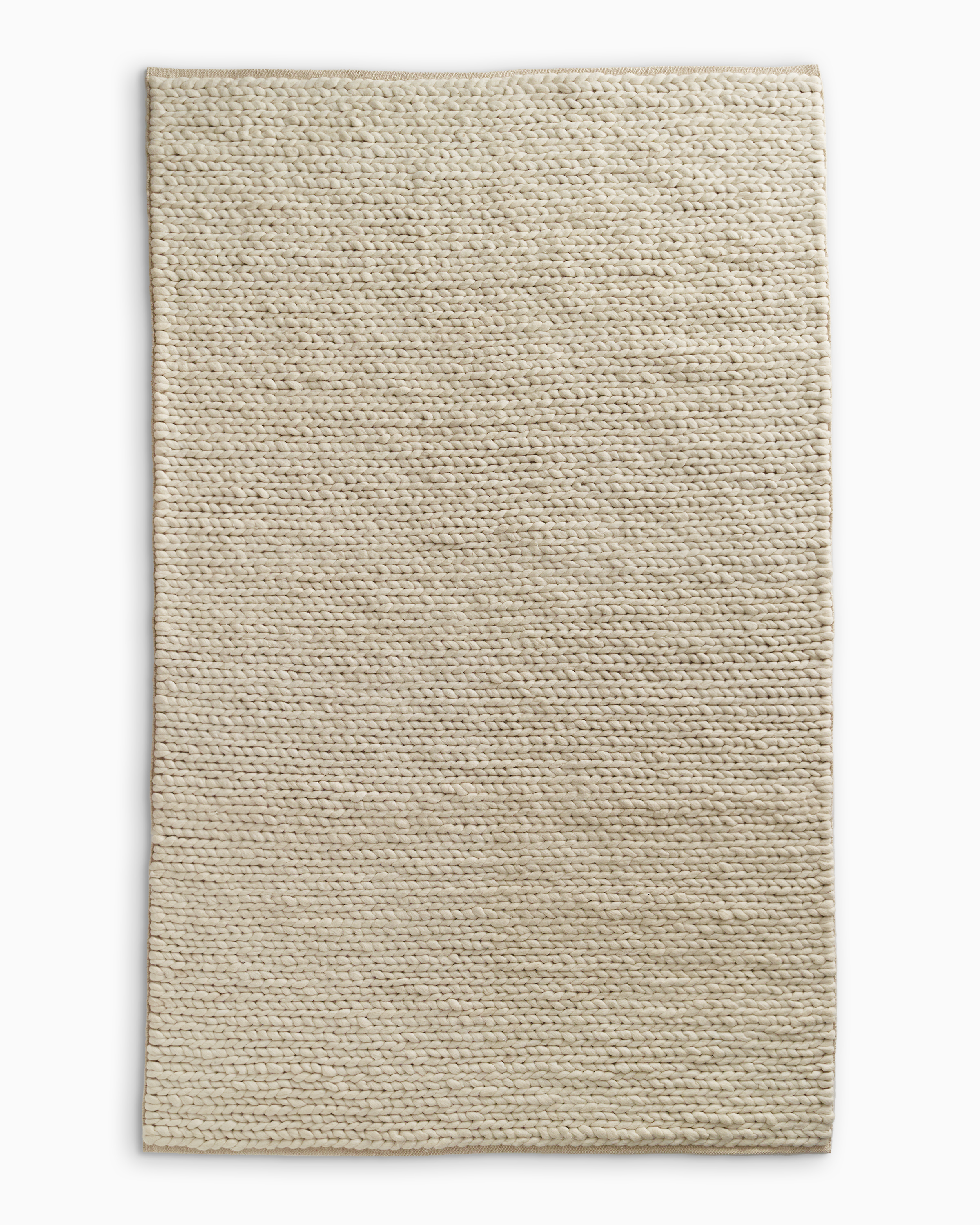 Quince Chunky Hand Braided Wool Rug In Neutral