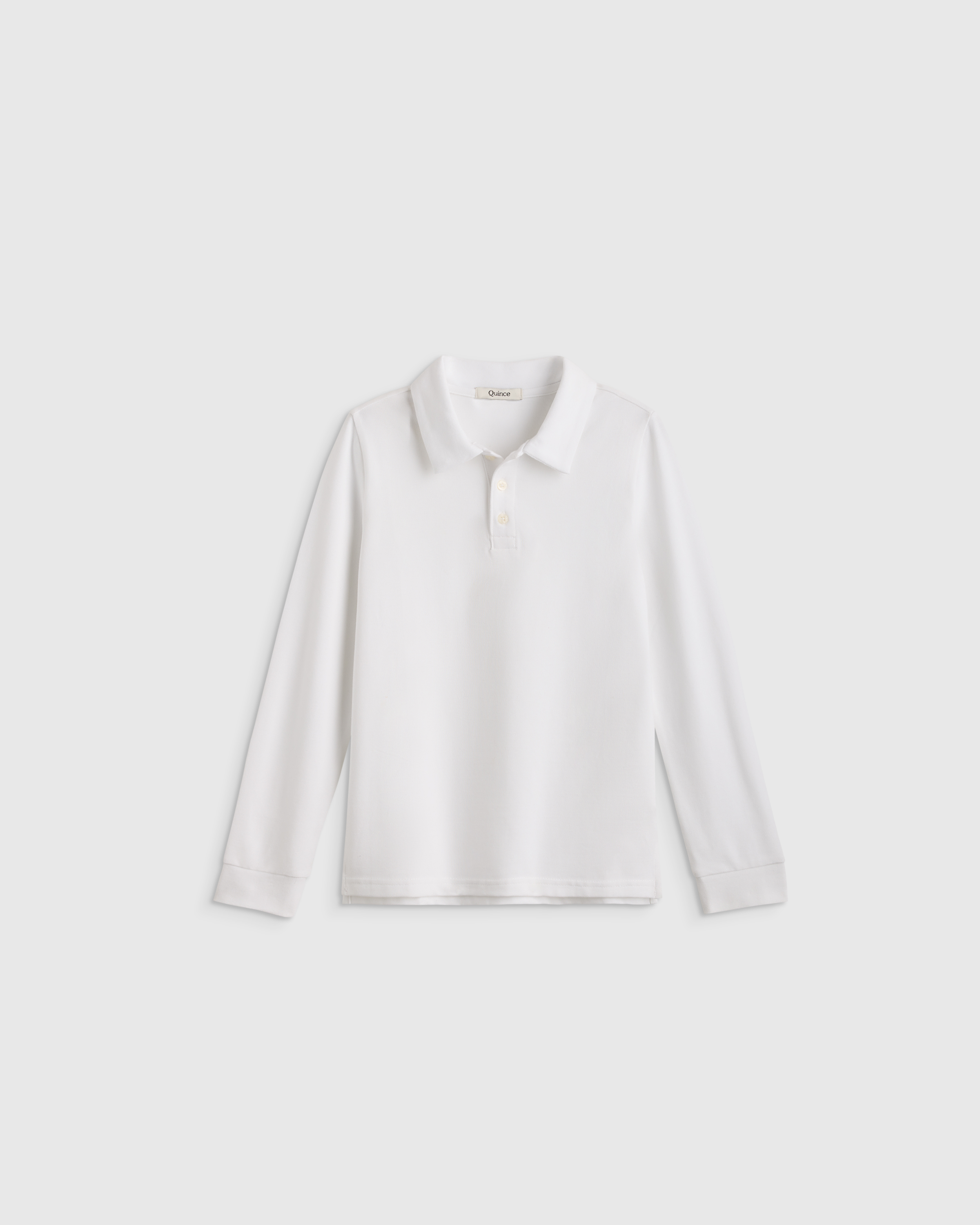 Organic Cotton Long Sleeve Pique Polo - Toddler