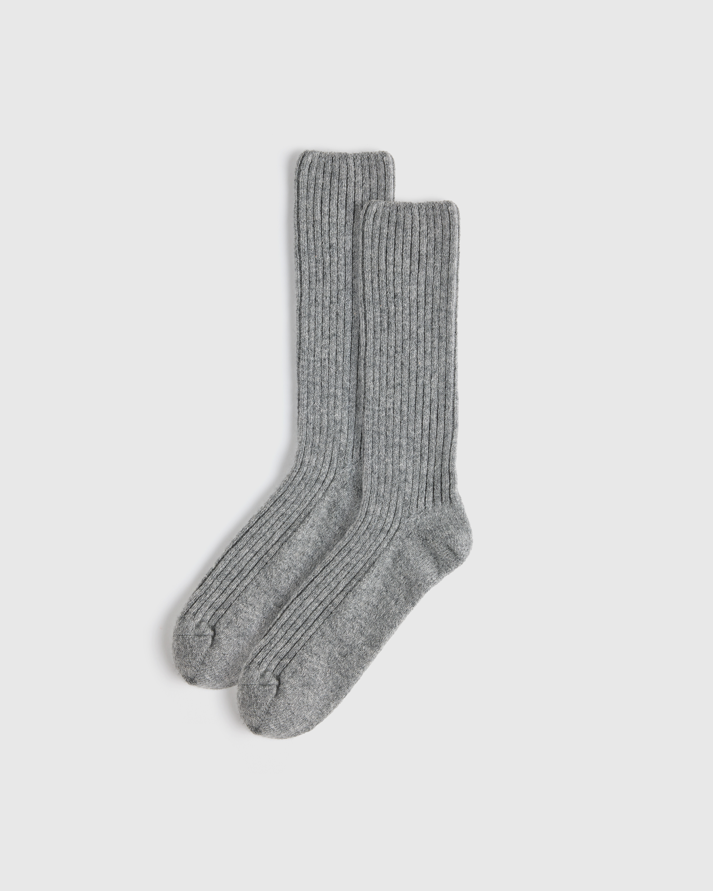 Cashmere Socks | Quince in Heather Grey