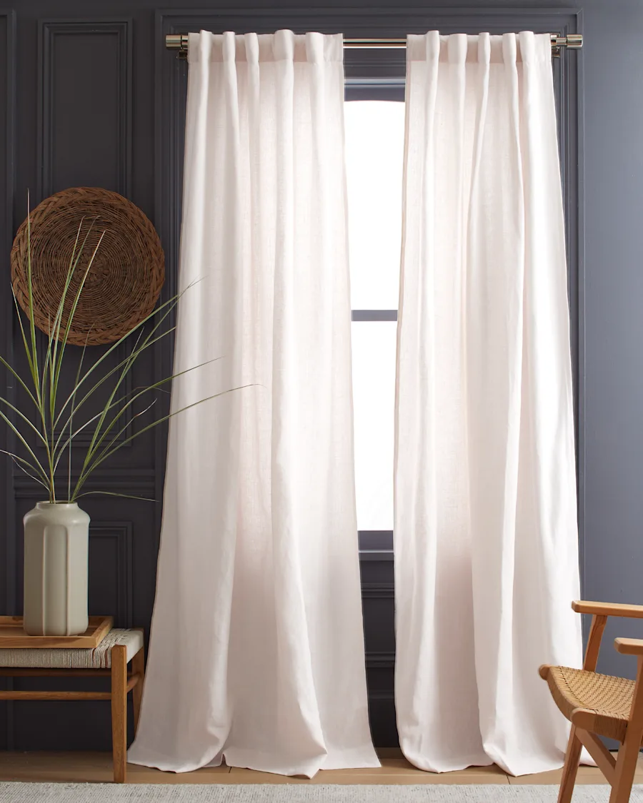 Curtains TexturedLinen WhiteCC 1283