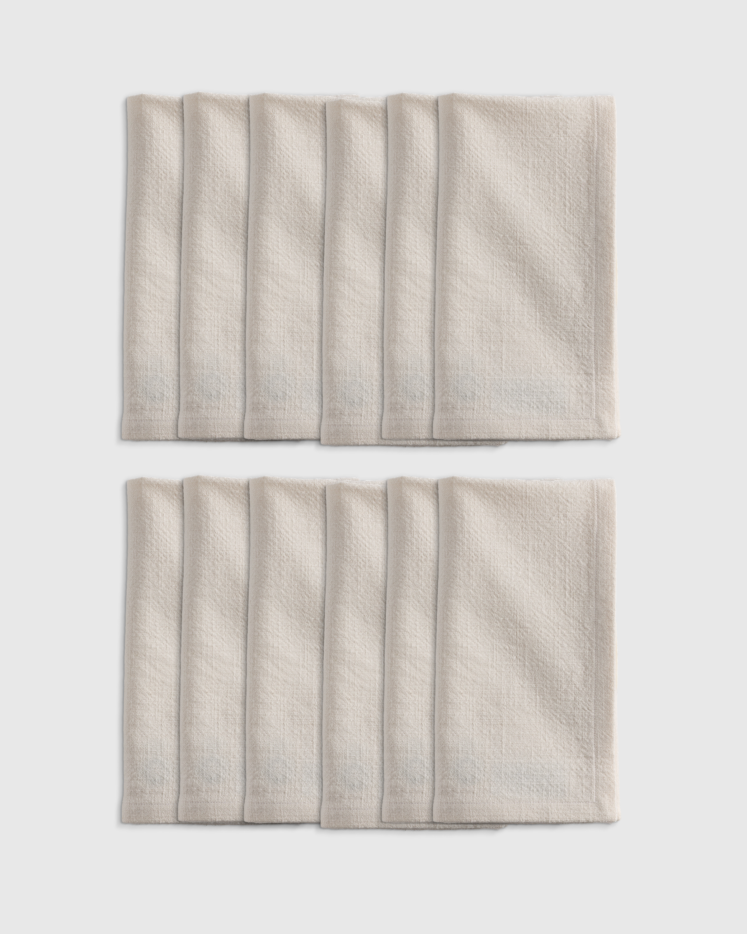 Organic Cotton Napkins (Set of 12) - Flax