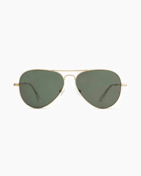 Halston Polarized Stainless Steel Aviator Sunglasses