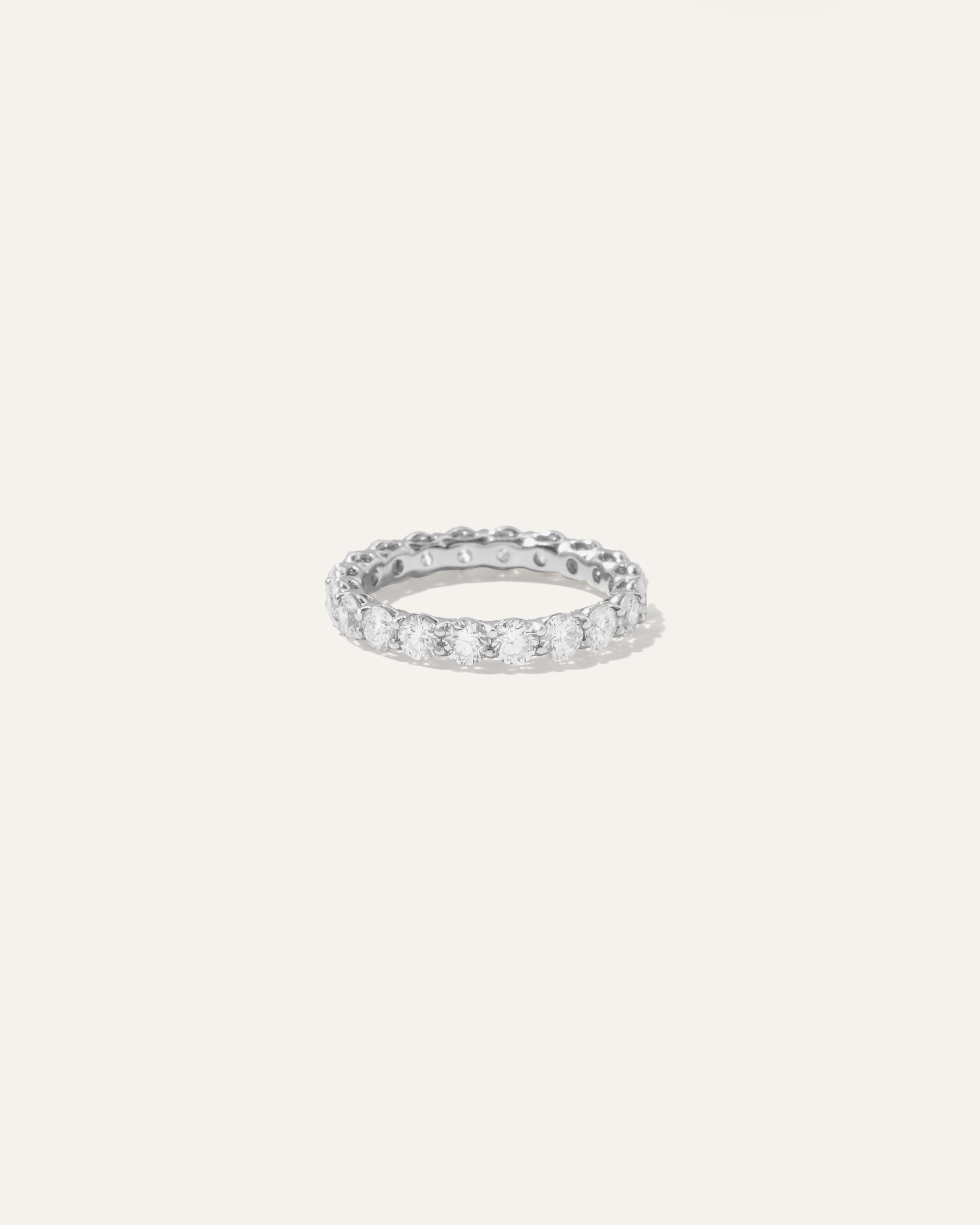 Shop Quince Women's Lab Grown Diamond Round Eternity Band Rings In White Gold