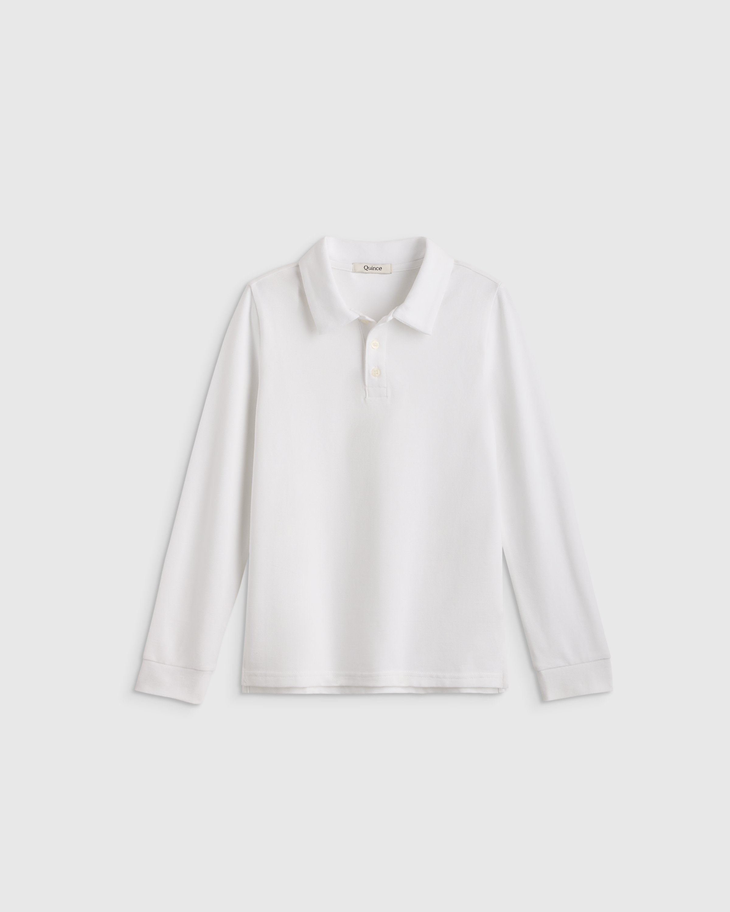Organic Cotton Long Sleeve Pique Polo - Kid