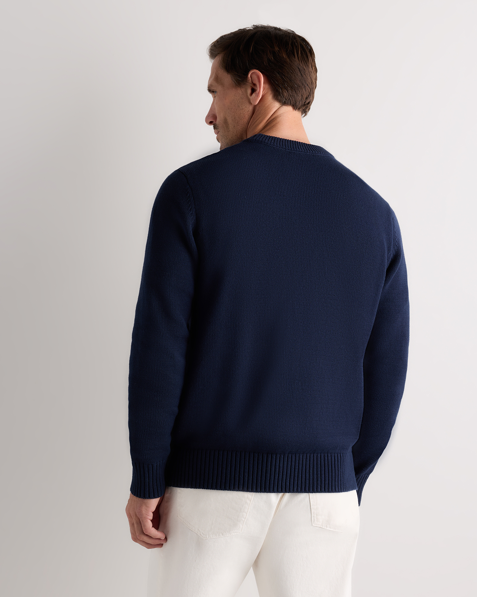 Men's 100% Organic Cotton Flag Sweater in Navy Flag