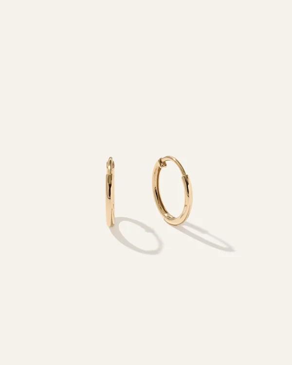 14K Gold Classic Hoops