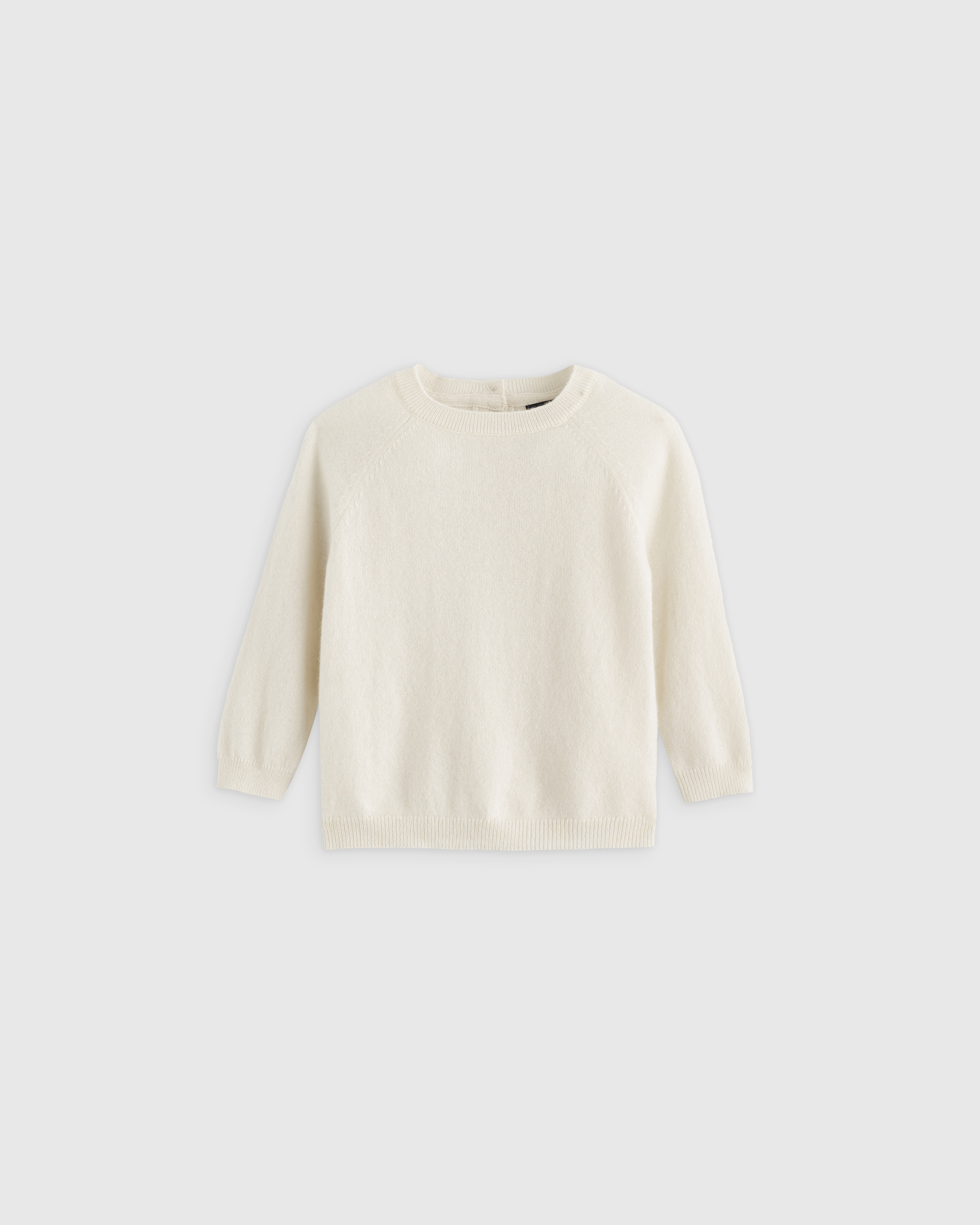 Shop Quince Washable Cashmere Crewneck Sweater In Ivory
