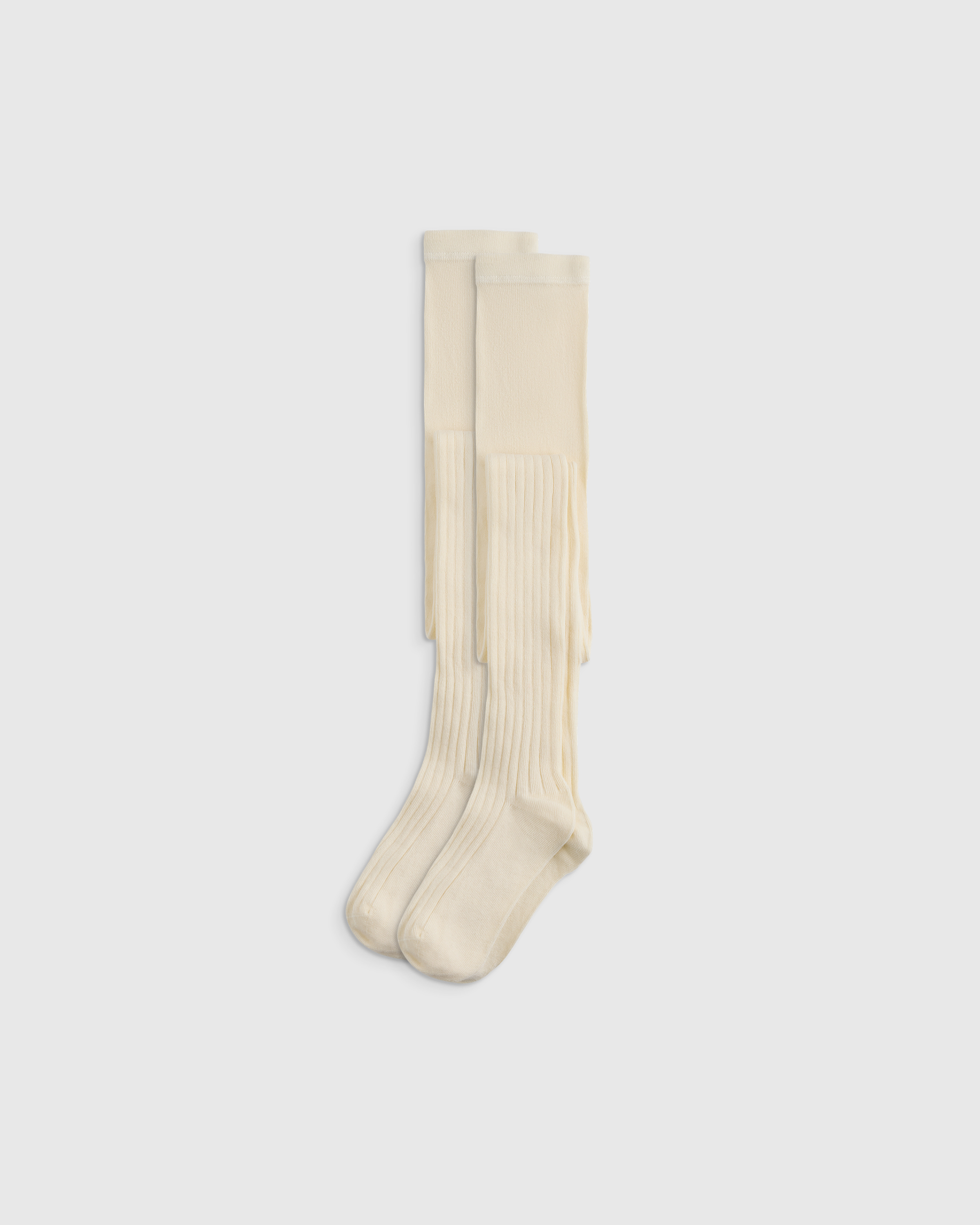 Organic Cotton Rib Tights (2-pack)
