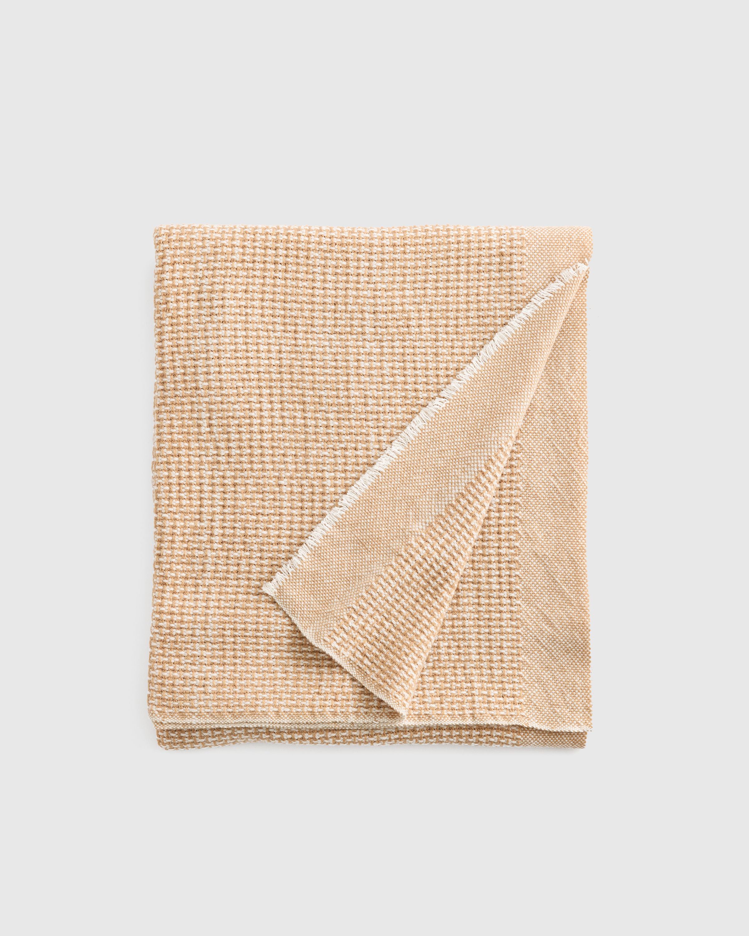 Cashmere Wool Patterned Throw in Black