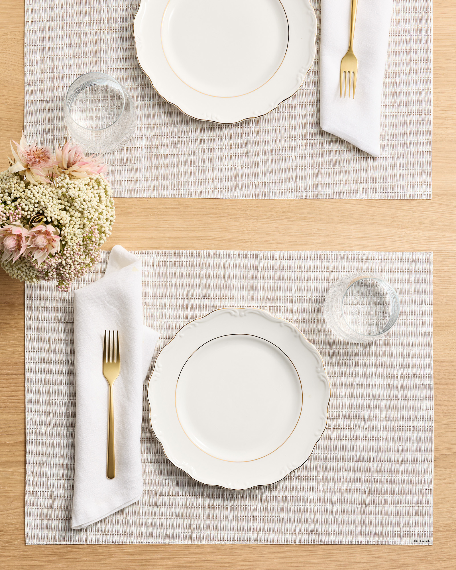 Chilewich Easy-Care Bamboo Rectangular Placemats, Set of 4 - thumbnail 3