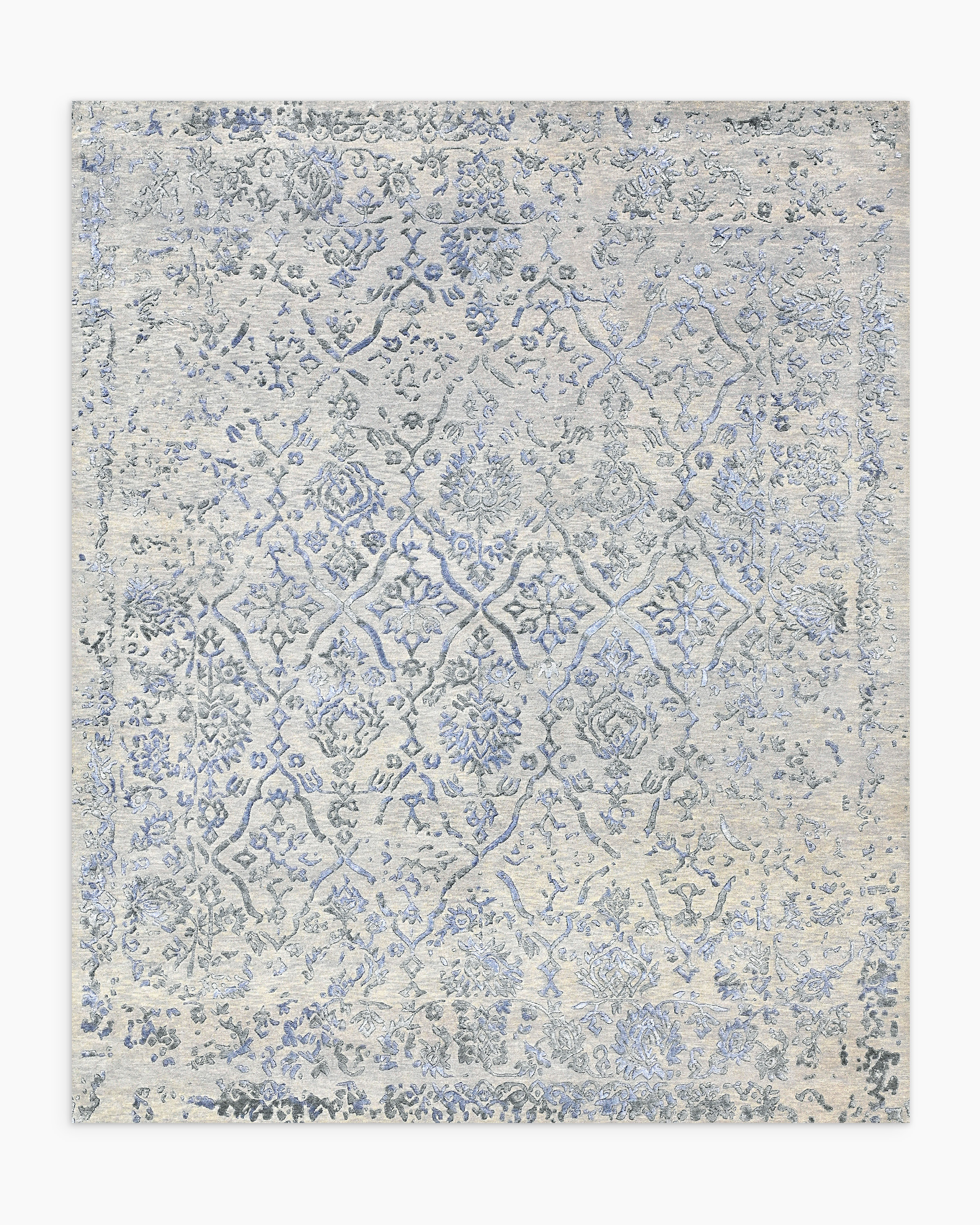 Quince Limited Edition Portia Hand Knotted Wool Rug In Gray