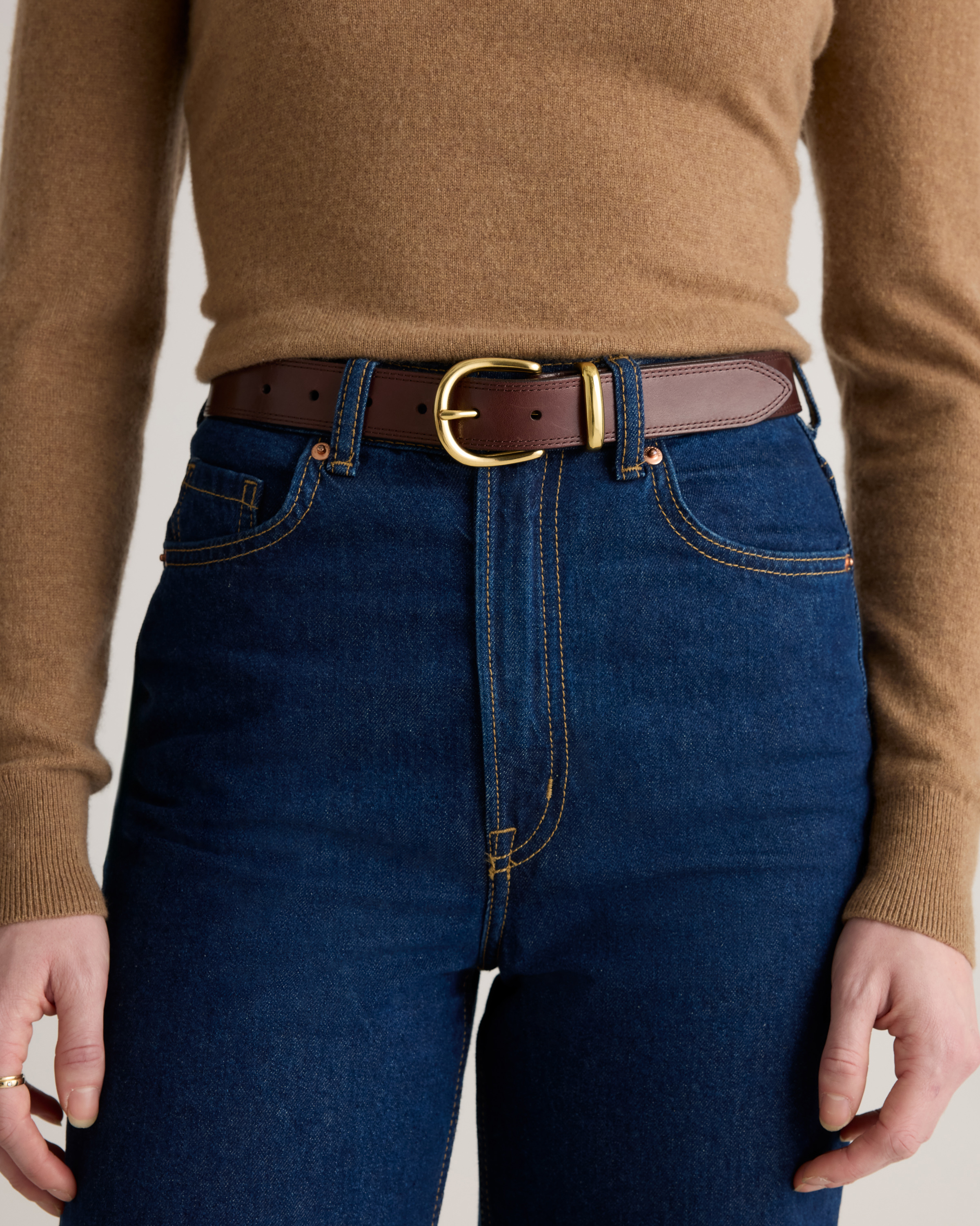 QUINCE Allegra European Leather Belt NWT Allegra European Leather Belt main image 4