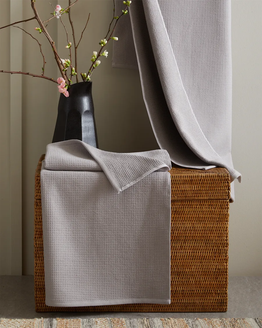 Towels WaffleTerry Grey BathTowels 3160