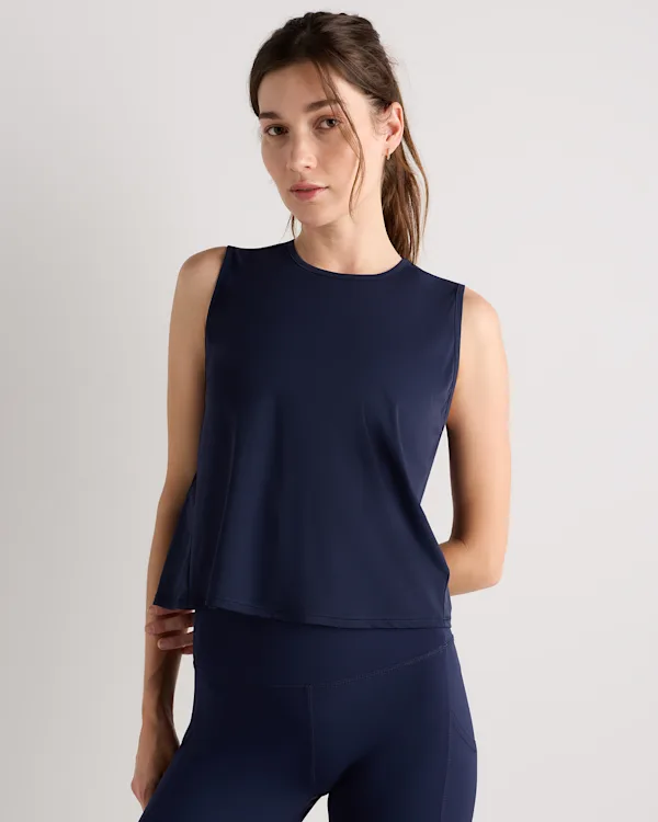 Essential Run Cropped Muscle Tank